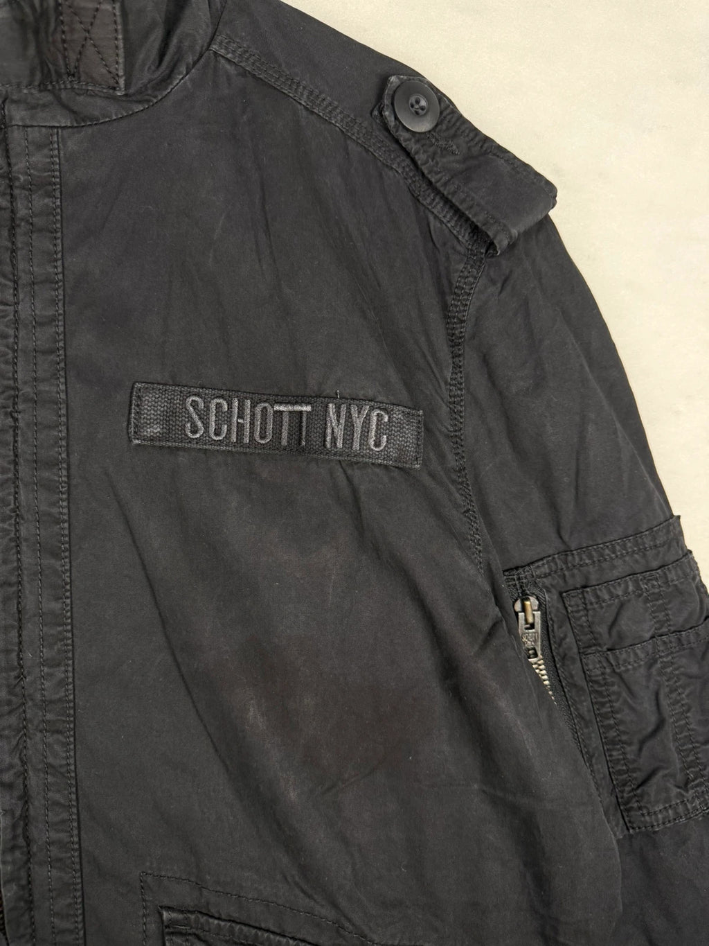 Bomber Schott NYC nero field jacket militare – Uomo Taglia L