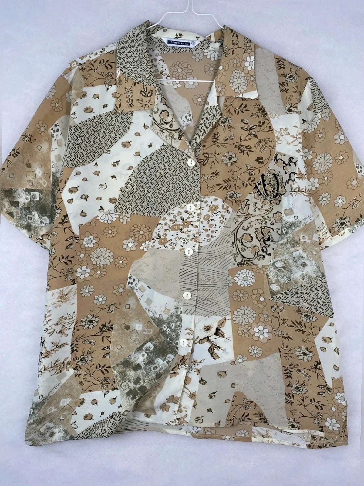 Camicie donna seta Vintage Donna – Taglia S (IT 40)