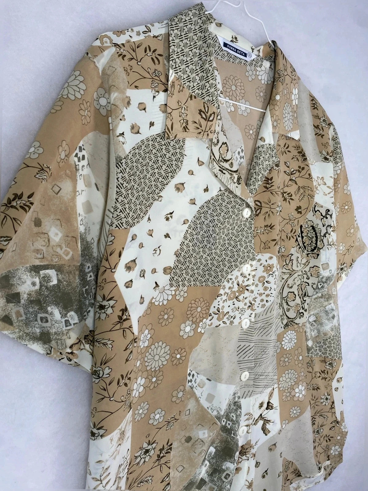 Camicie donna seta Vintage Donna – Taglia S (IT 40)