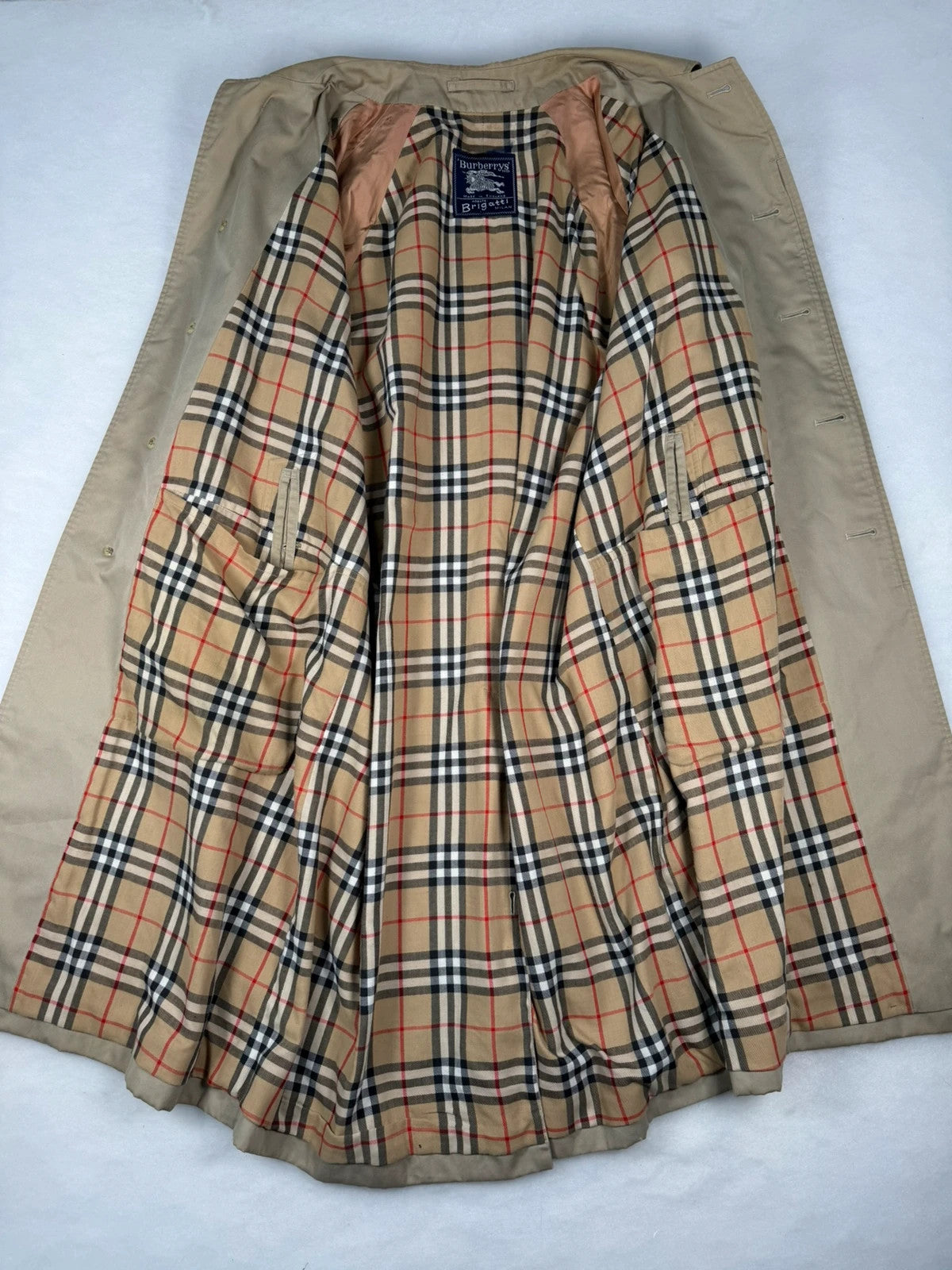 Trench Burberrys beige sartoria Brigatti Milano – Uomo Taglia L