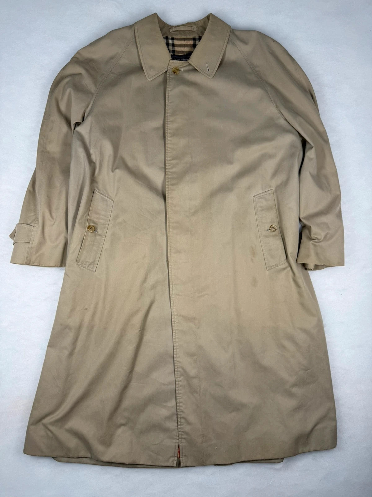 Trench Burberrys beige sartoria Brigatti Milano – Uomo Taglia L