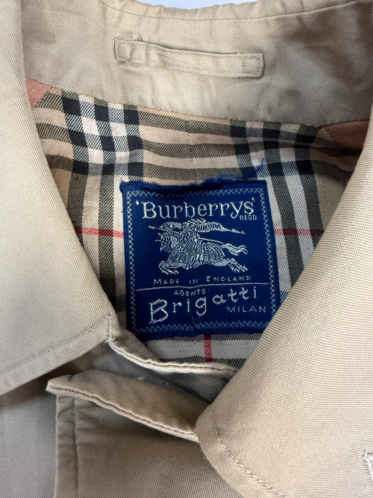 Trench Burberrys beige sartoria Brigatti Milano – Uomo Taglia L