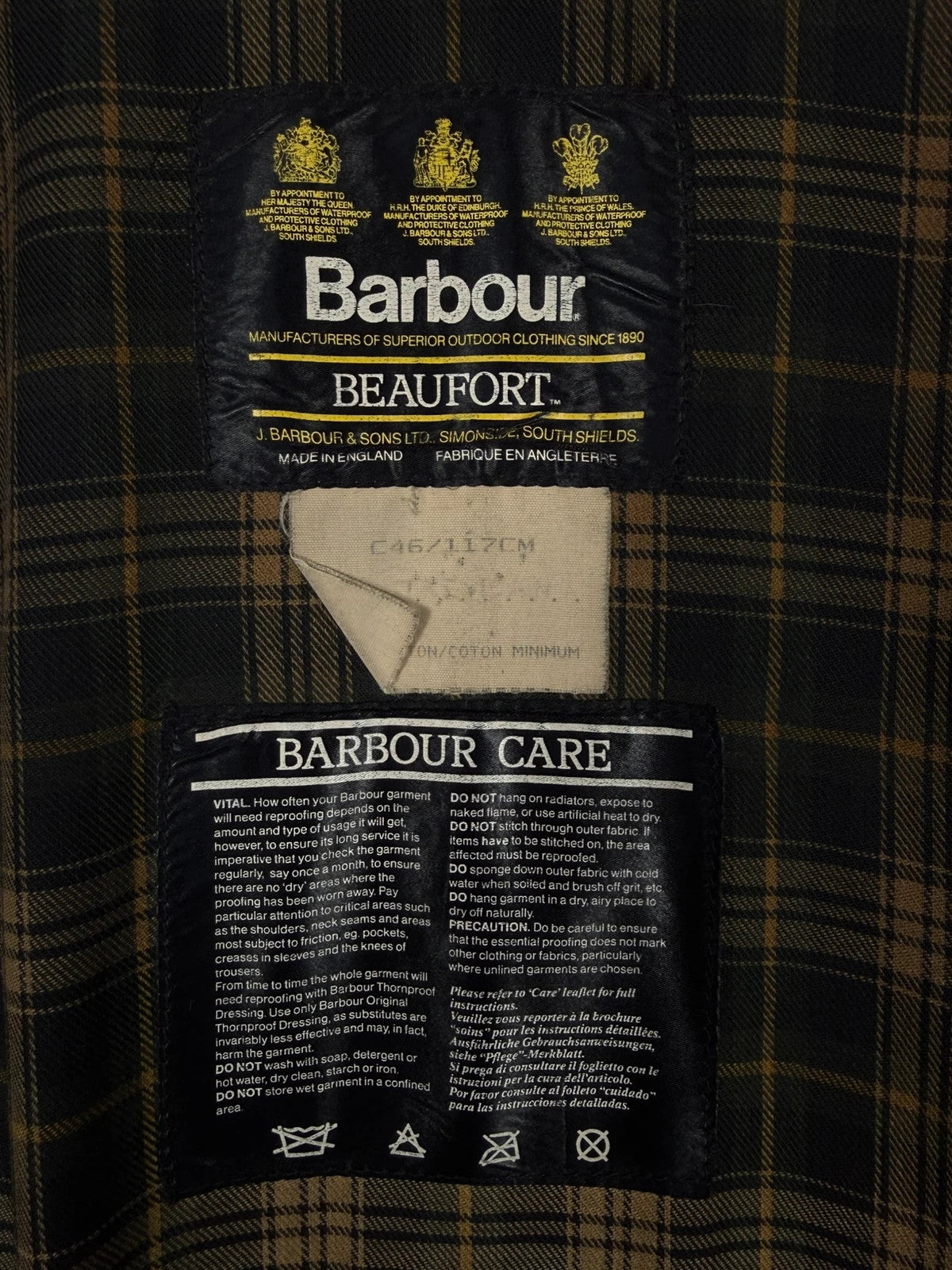 Giacca Barbour Beaufort C46 cerata – Uomo Taglia M