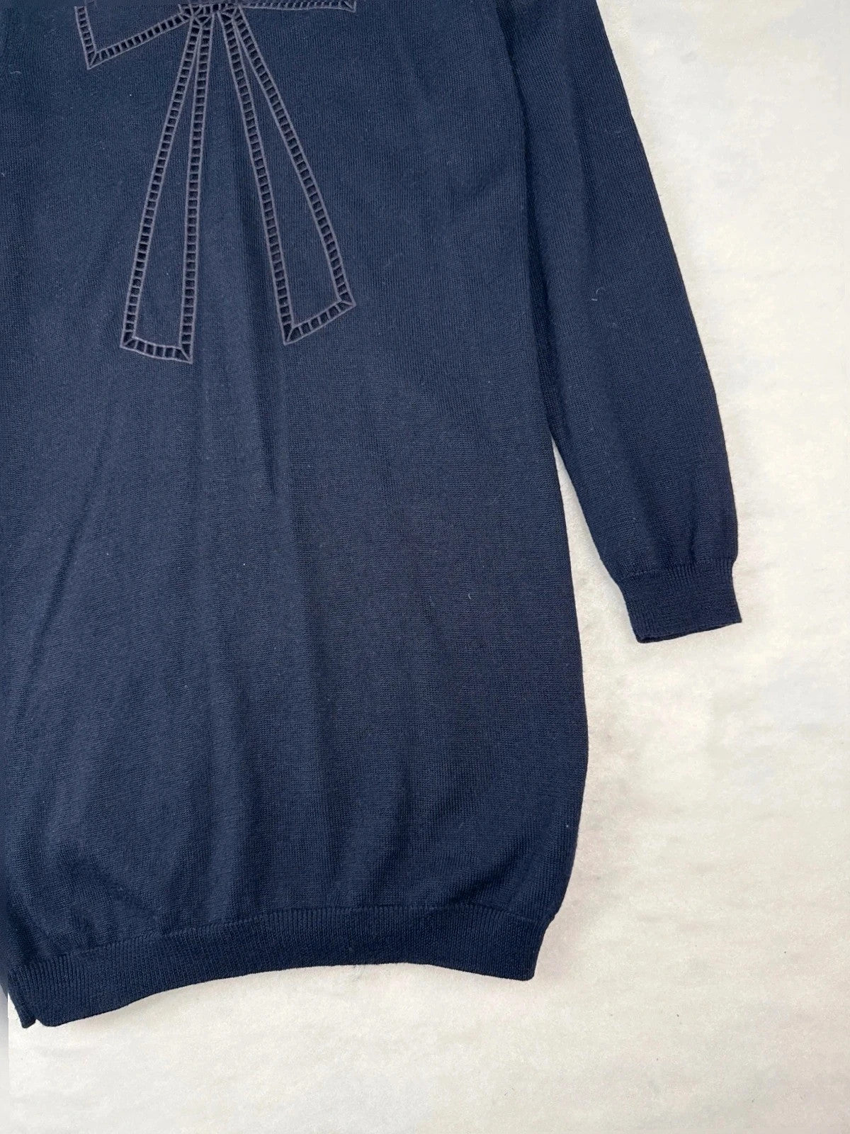Vestitino Moschino blu con fiocco ricamato – Donna Taglia S (IT 40)