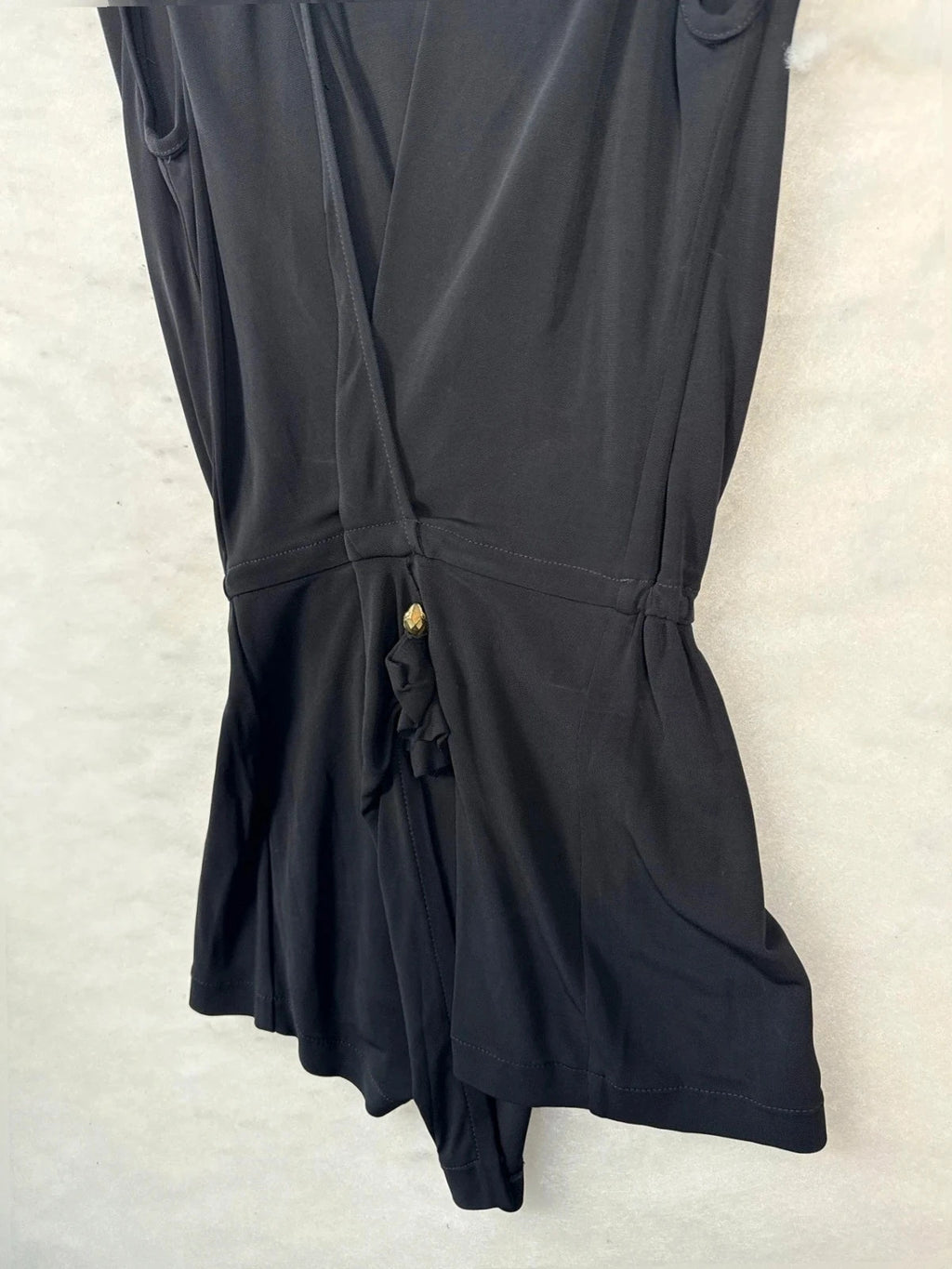 Top Just Cavalli nero drappeggiato – Donna Taglia M (IT 42)