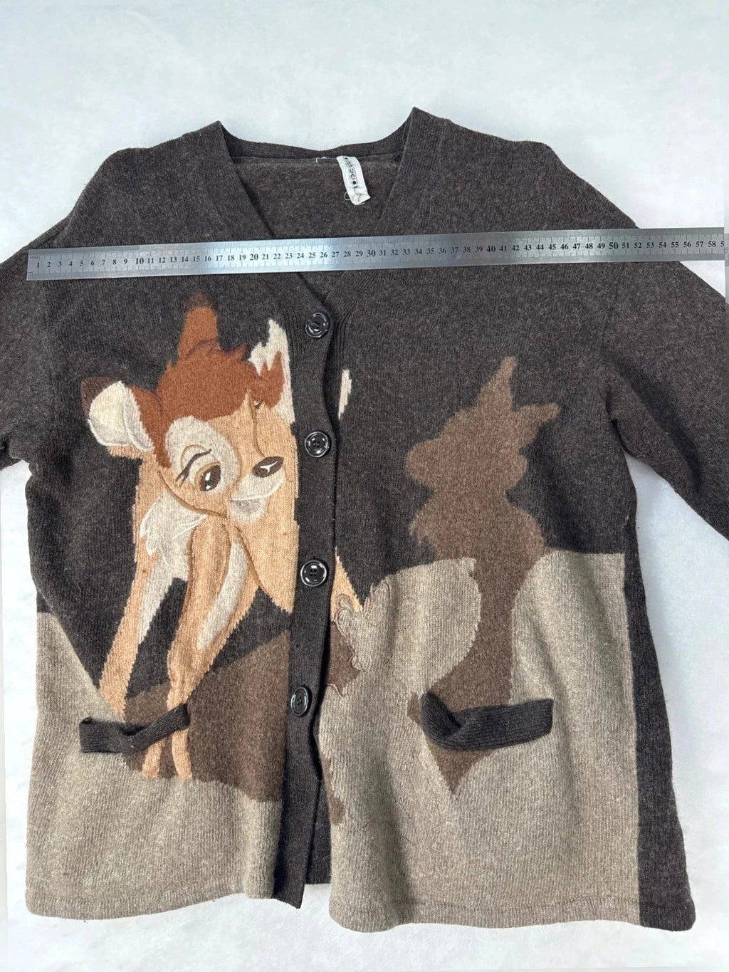 Cardigan Iceberg Bambi marrone Y2K – Donna Taglia XL (IT 46)