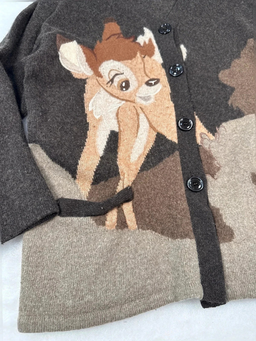 Cardigan Iceberg Bambi marrone Y2K – Donna Taglia XL (IT 46)