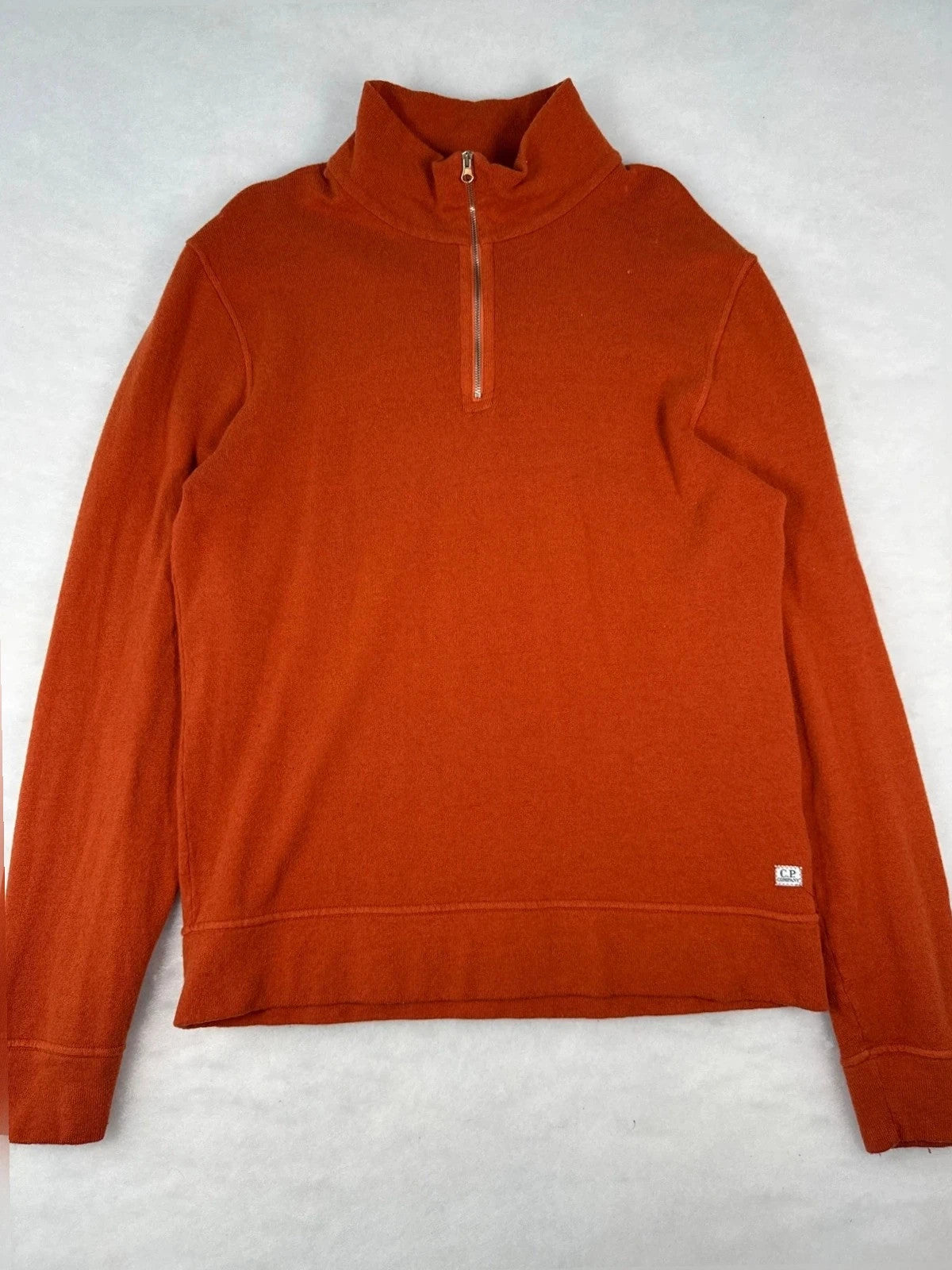 Maglione C.P. Company arancione mezza zip Y2K – Uomo Taglia L