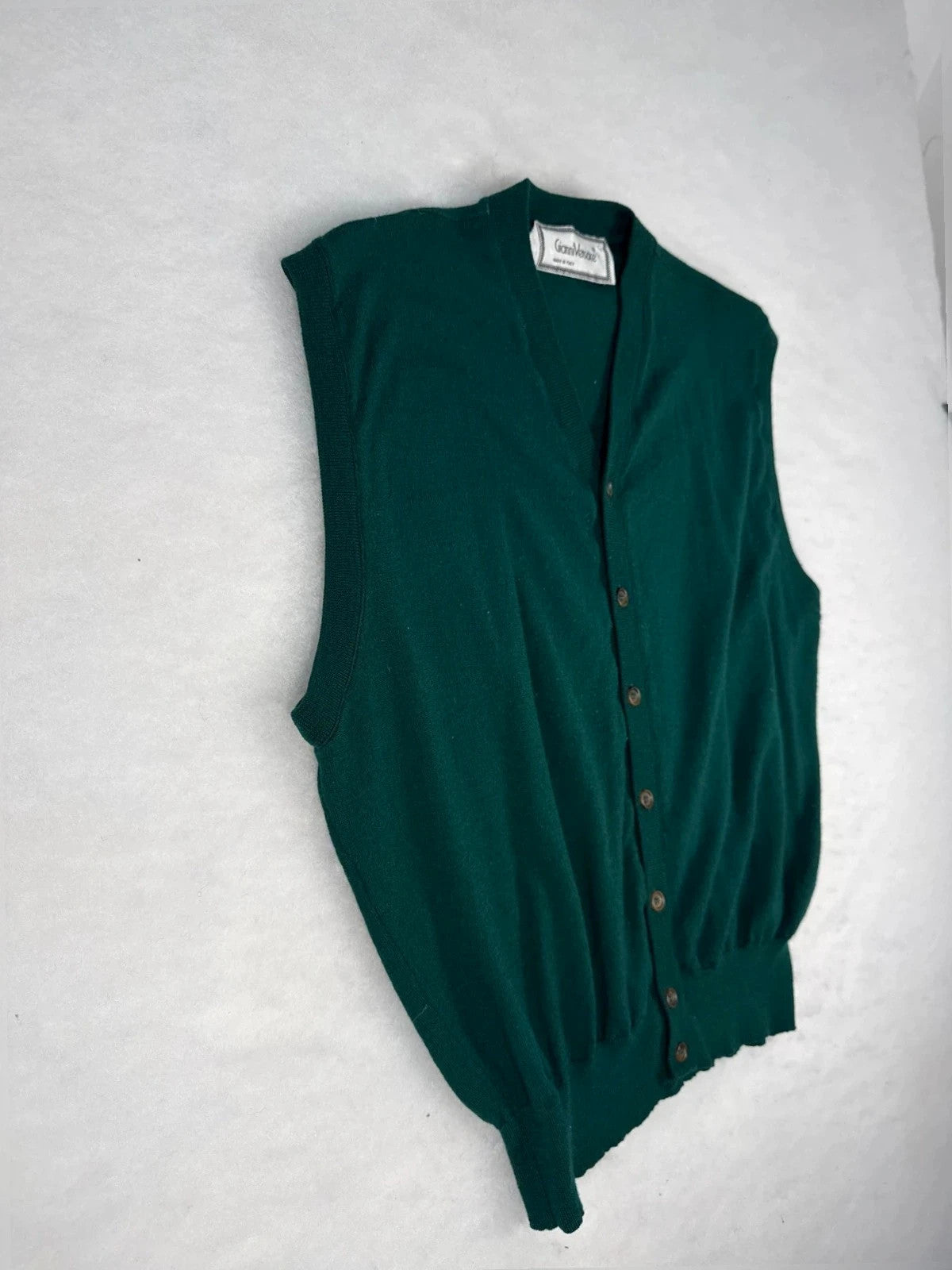 Gilet Gianni Versace verde smanicato – Uomo Taglia XXL