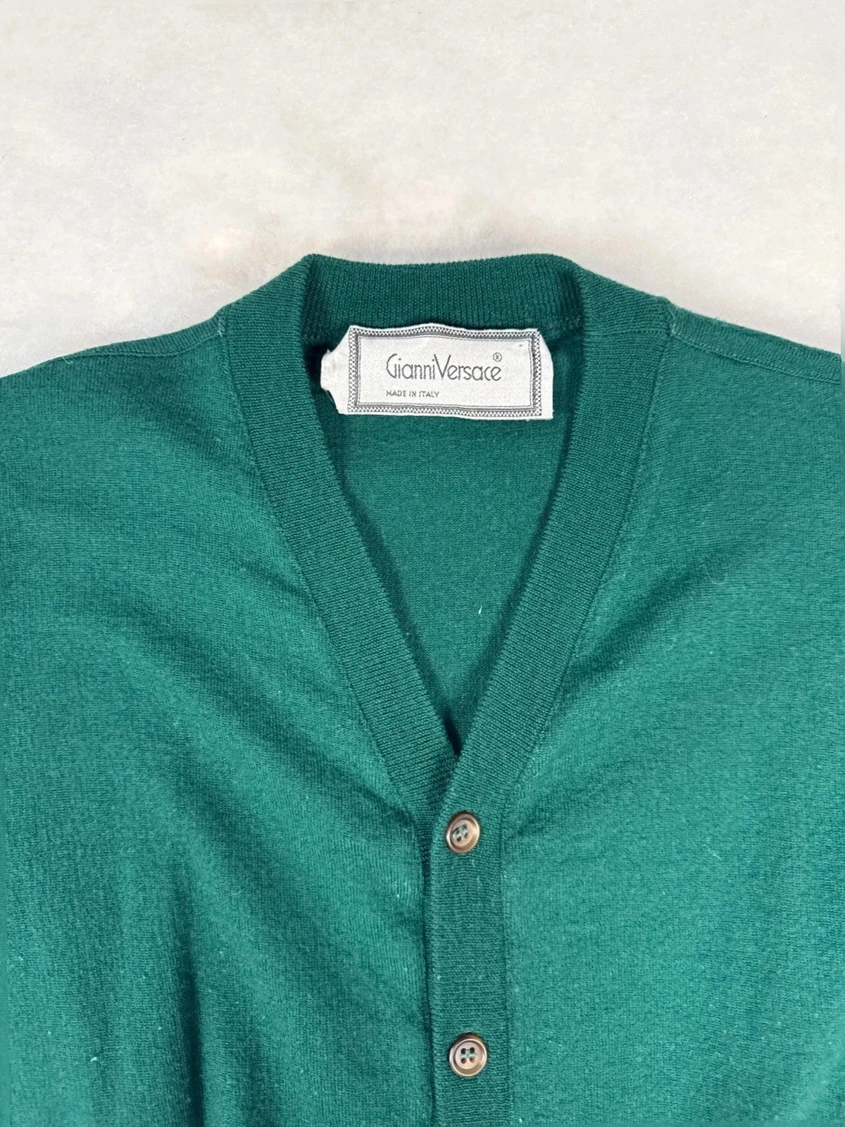 Gilet Gianni Versace verde smanicato – Uomo Taglia XXL