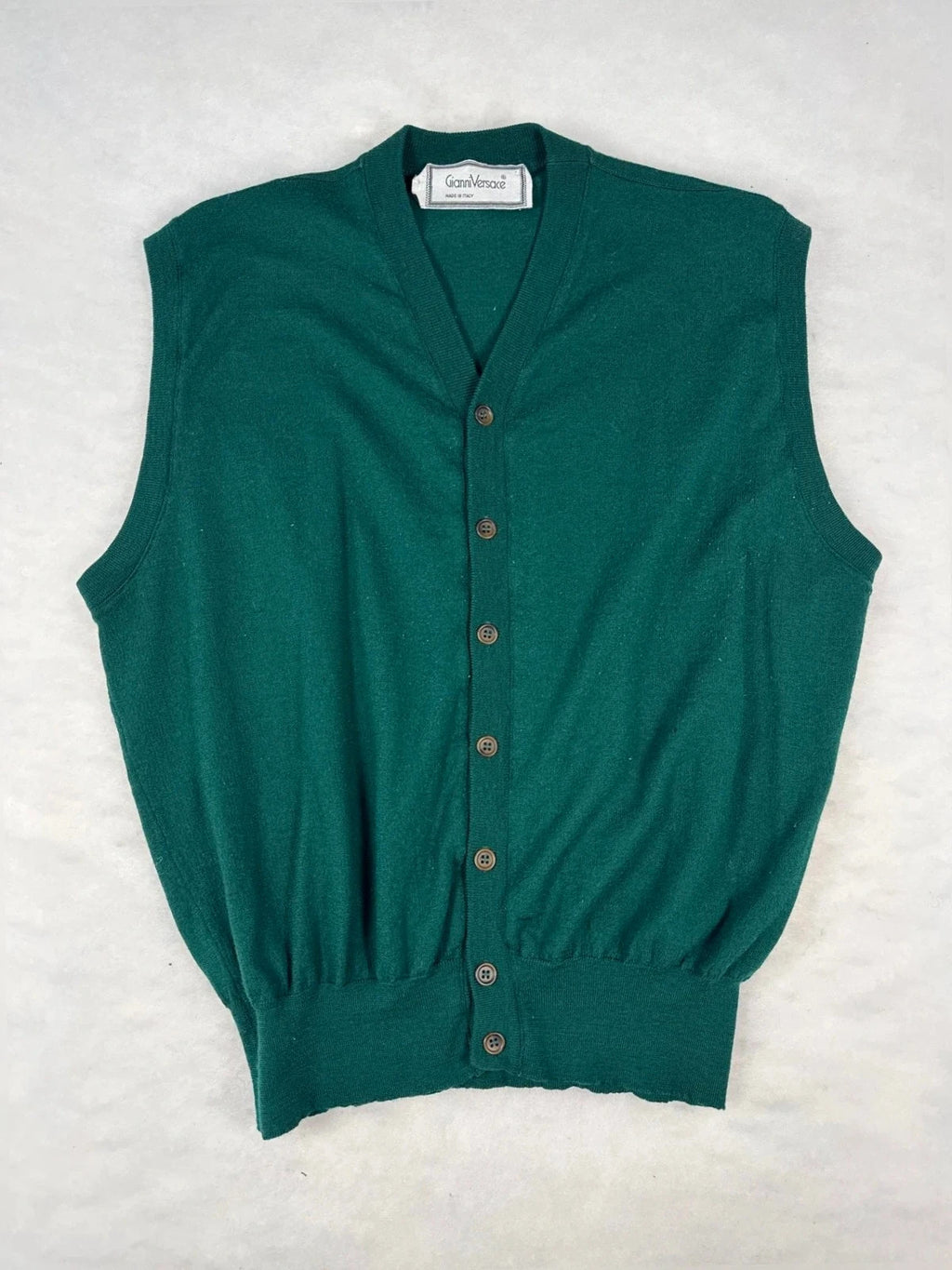 Gilet Gianni Versace verde smanicato – Uomo Taglia XXL