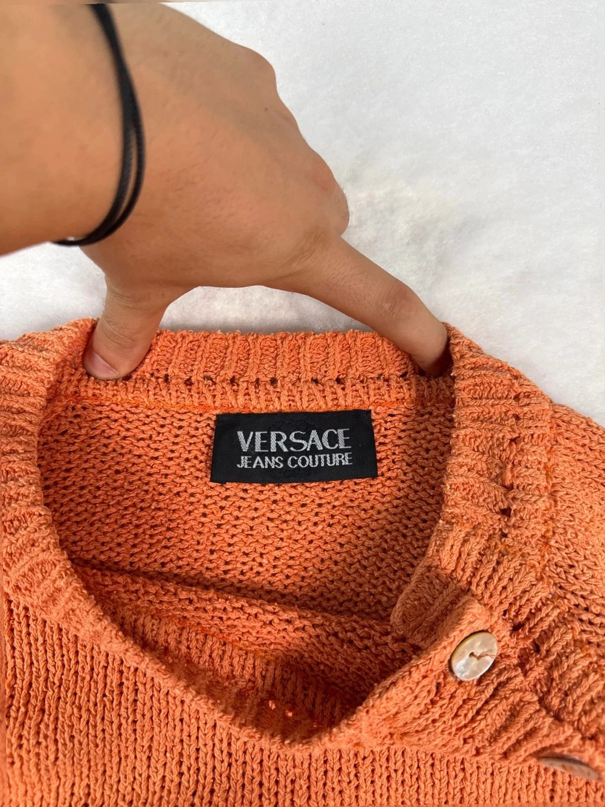 Maglione Versace Jeans Couture arancio ruggine – Donna Taglia M (IT 42)