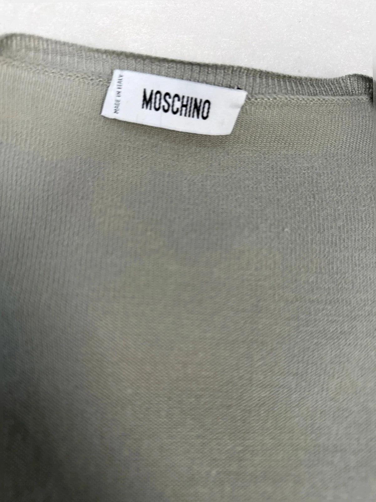 Canotta Moschino grigio drappeggiato – Donna Taglia M (IT 42)