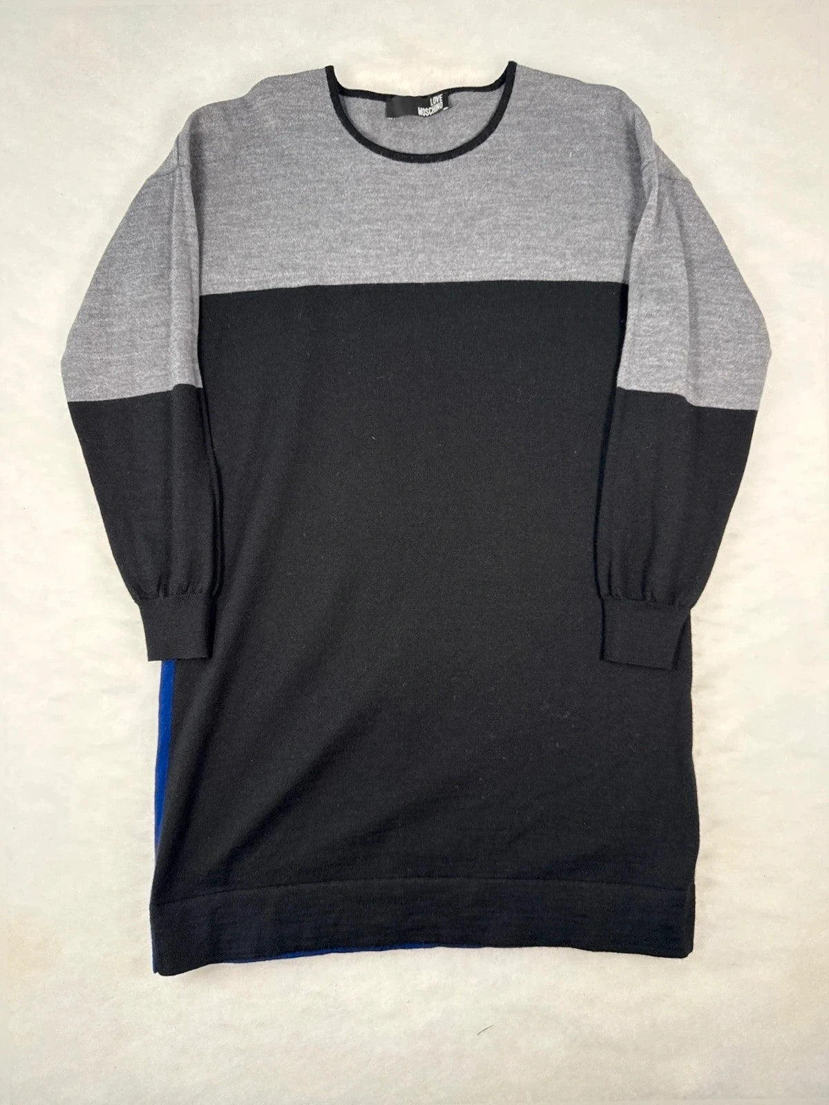 Vestito Love Moschino colorblock grigio/nero – Donna Taglia XL (IT 46)