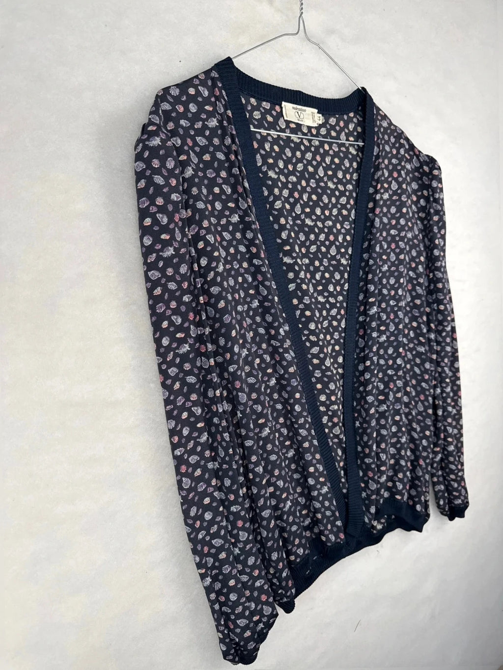 Completo 3 pezzi Valentino blu fantasia paisley – Uomo Taglia L (IT 44)