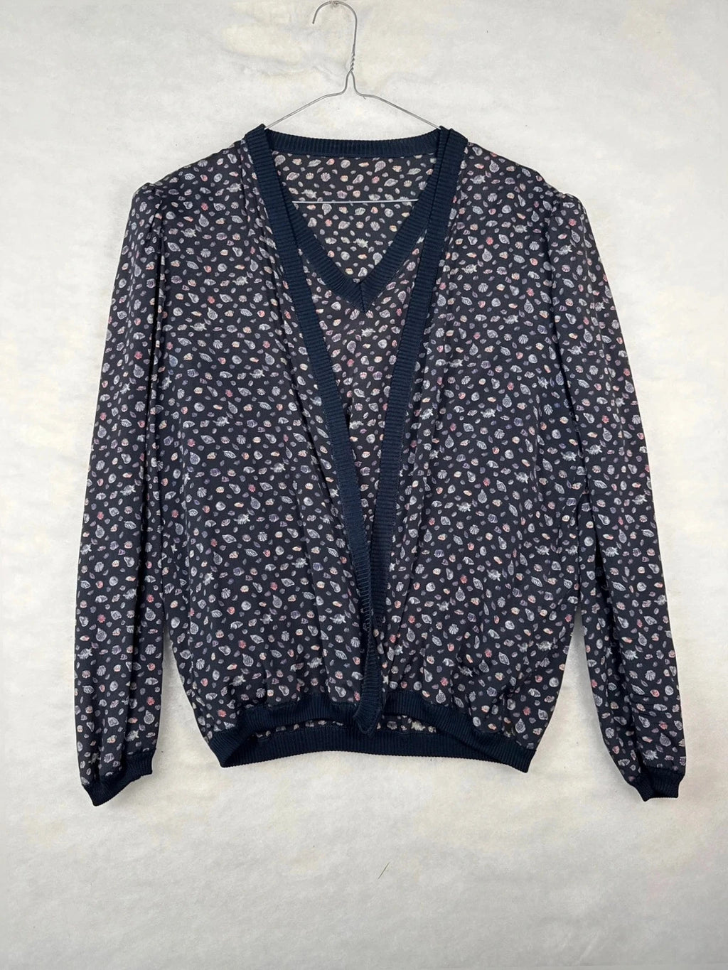 Completo 3 pezzi Valentino blu fantasia paisley – Uomo Taglia L (IT 44)