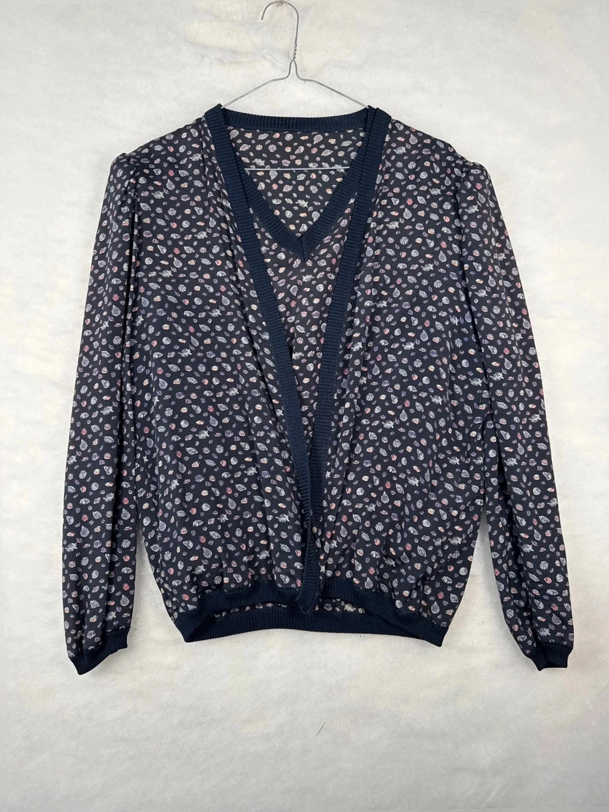 Completo 3 pezzi Valentino blu fantasia paisley – Uomo Taglia L (IT 44)