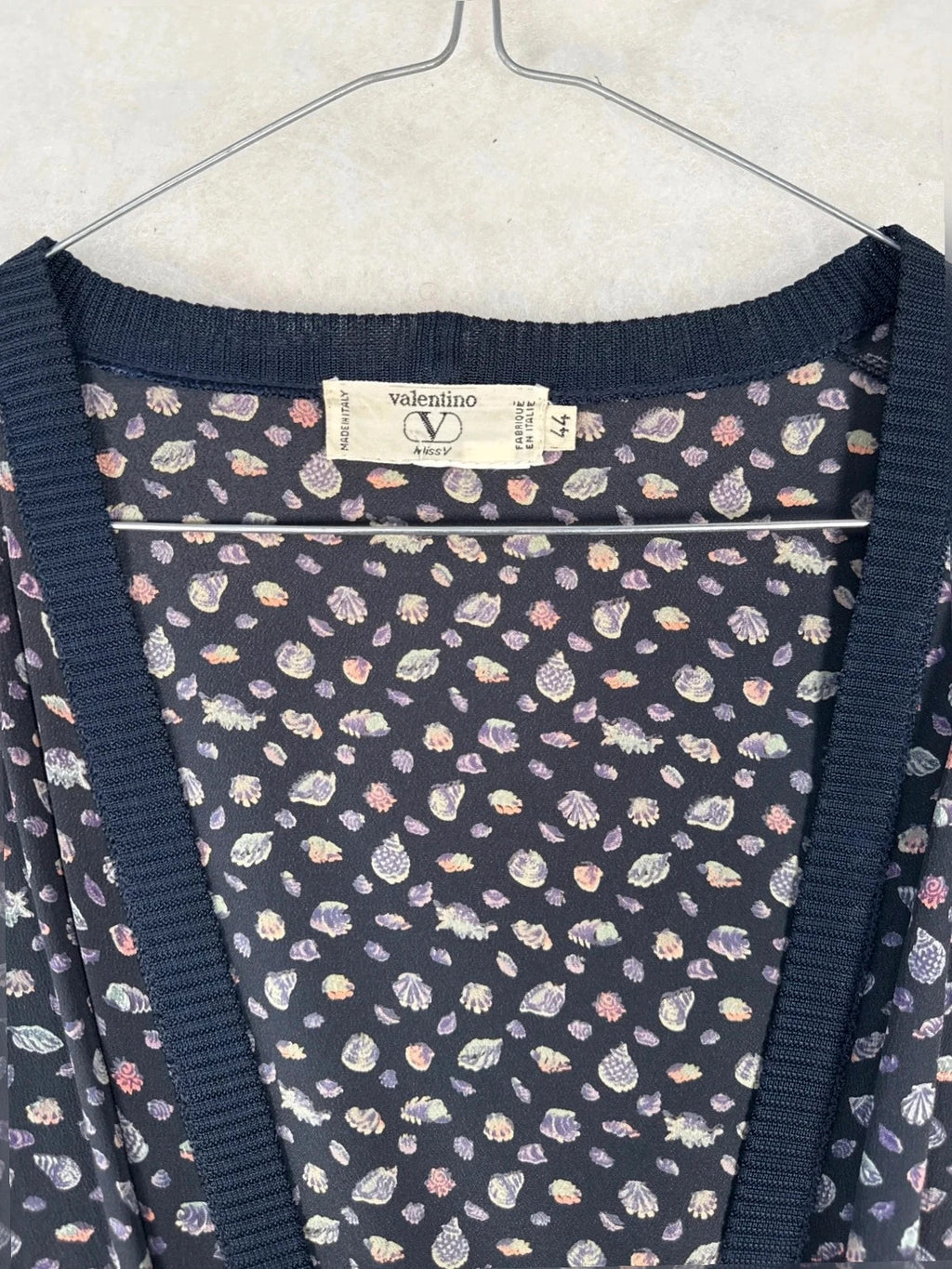 Completo 3 pezzi Valentino blu fantasia paisley – Uomo Taglia L (IT 44)