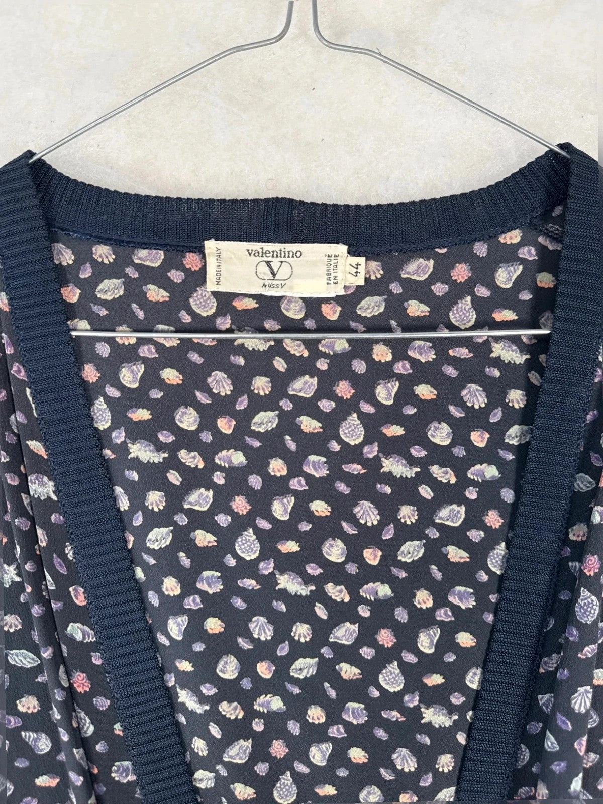 Completo 3 pezzi Valentino blu fantasia paisley – Uomo Taglia L (IT 44)