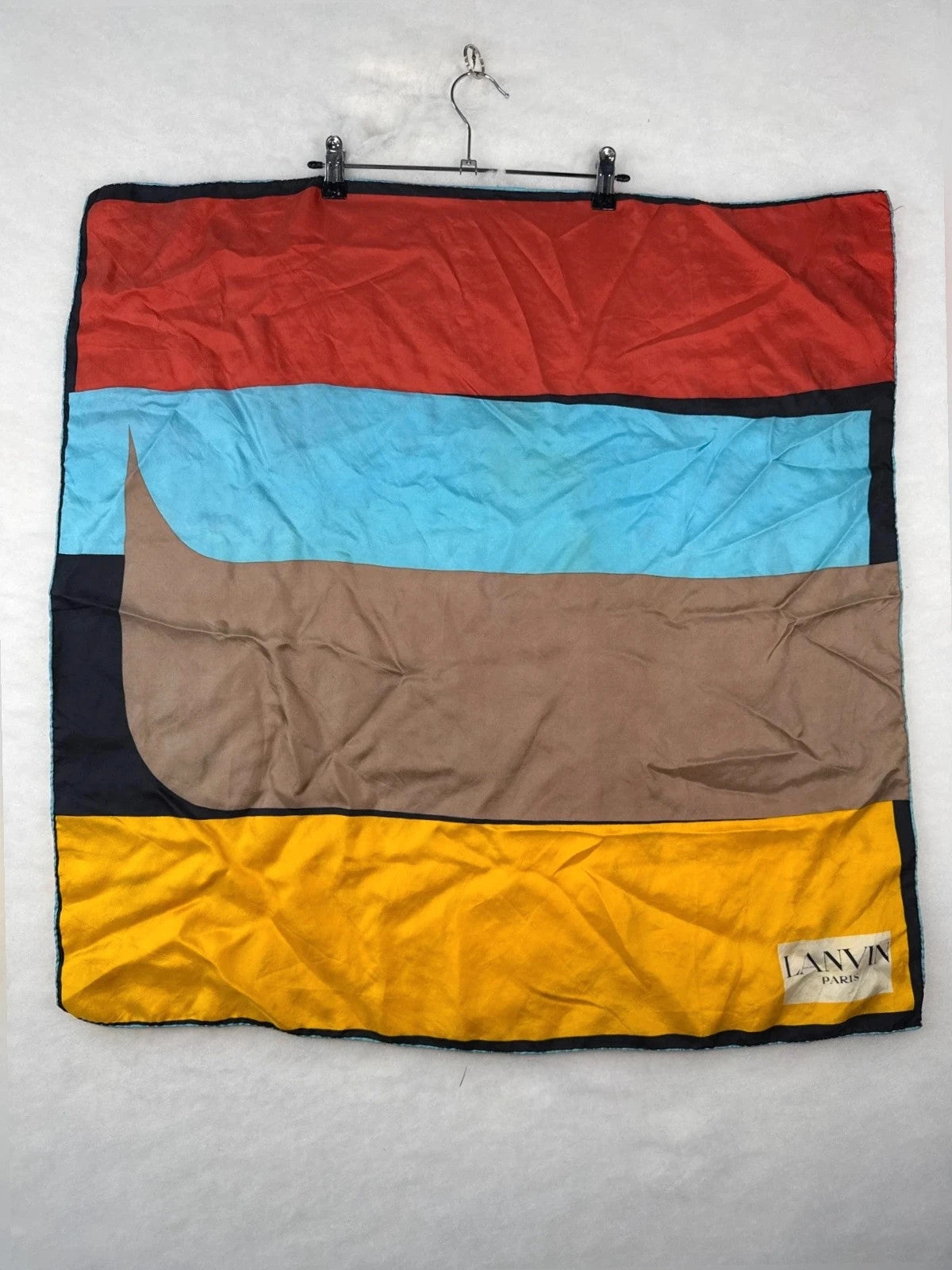 Foulard Lanvin Paris color block – Vintage