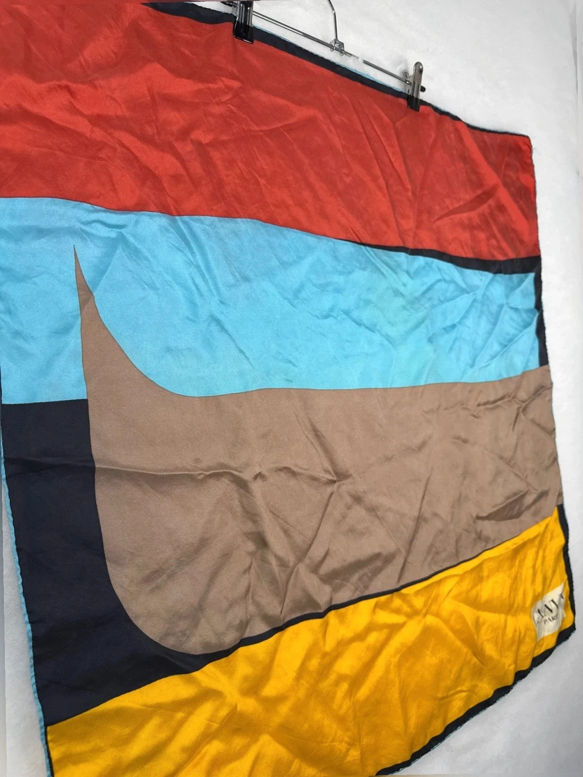 Foulard Lanvin Paris color block – Vintage
