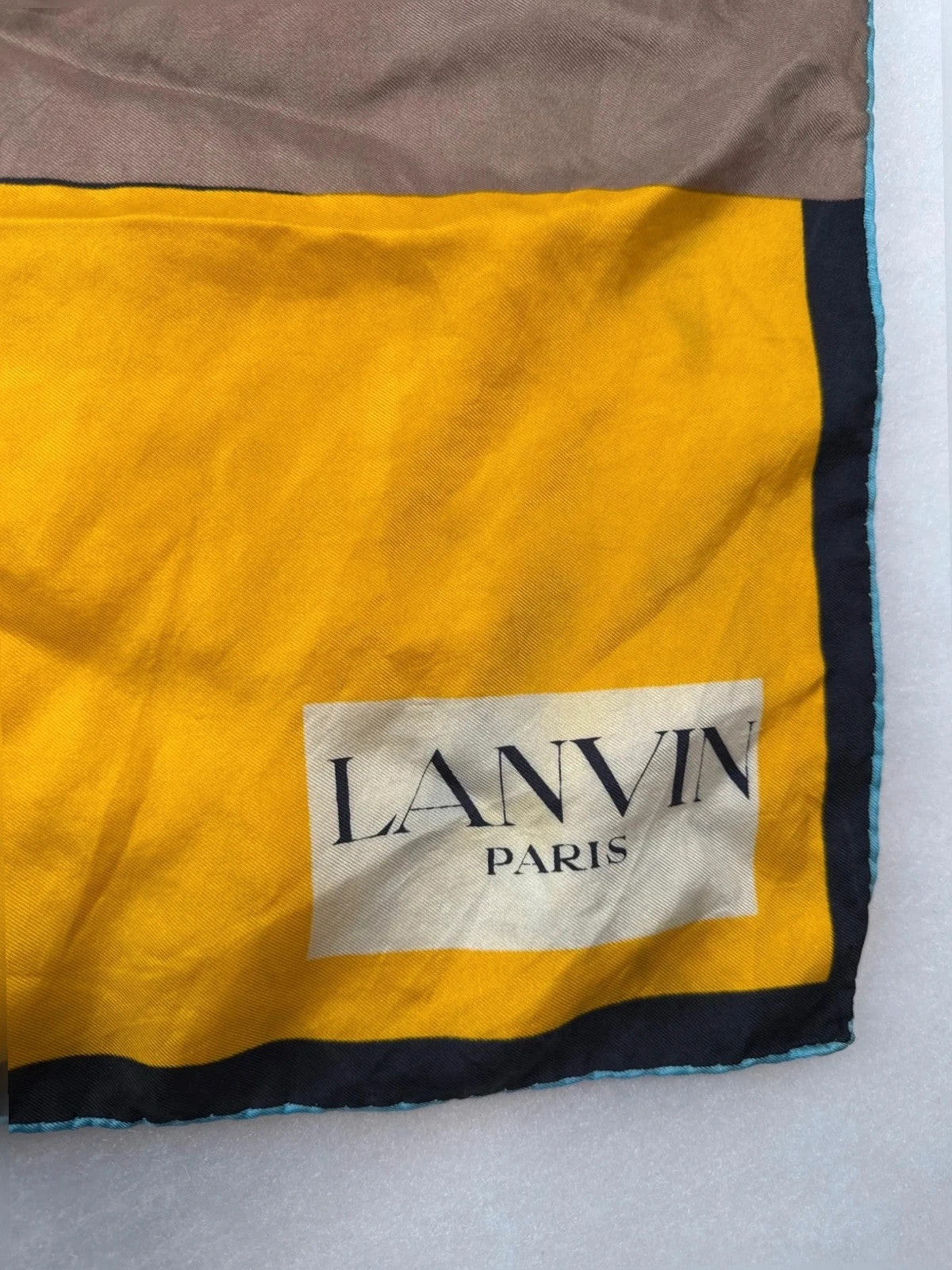 Foulard Lanvin Paris color block – Vintage