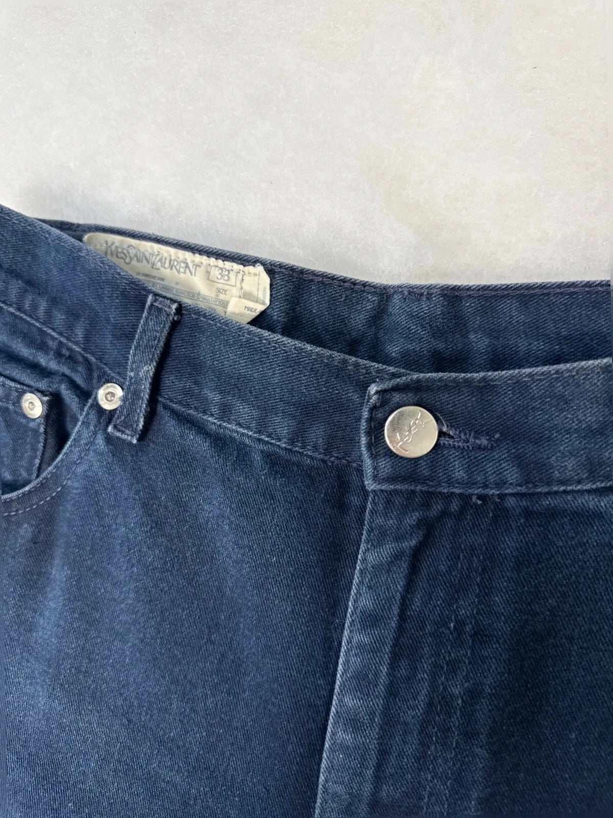 Jeans Yves Saint Laurent vintage blu scuro – Uomo Taglia 33 (IT 42)