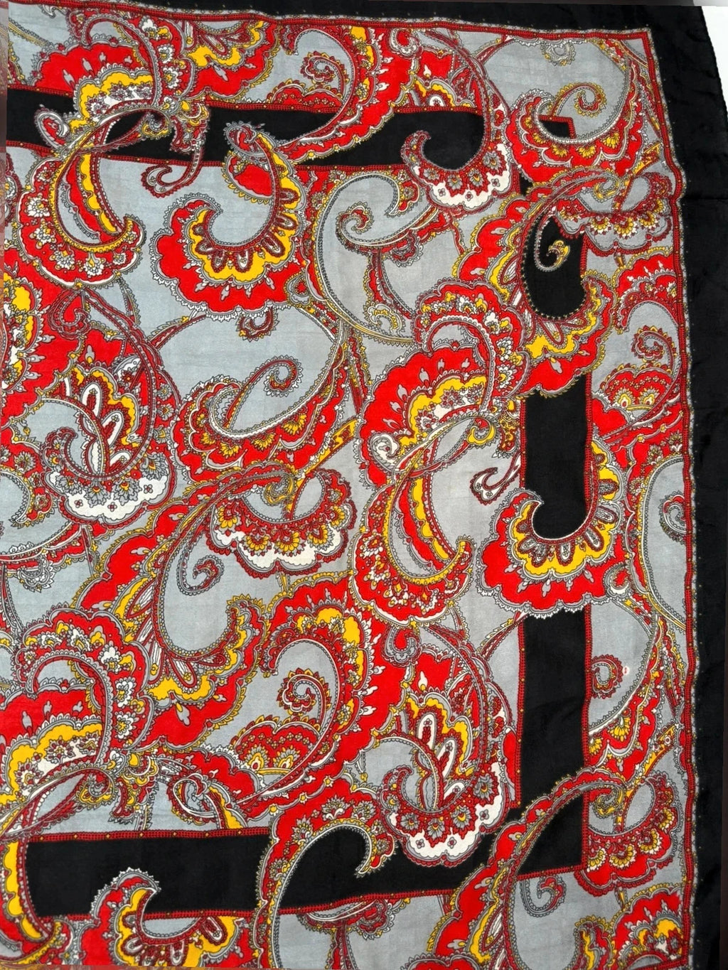 Foulard Gucci paisley rosso – Vintage