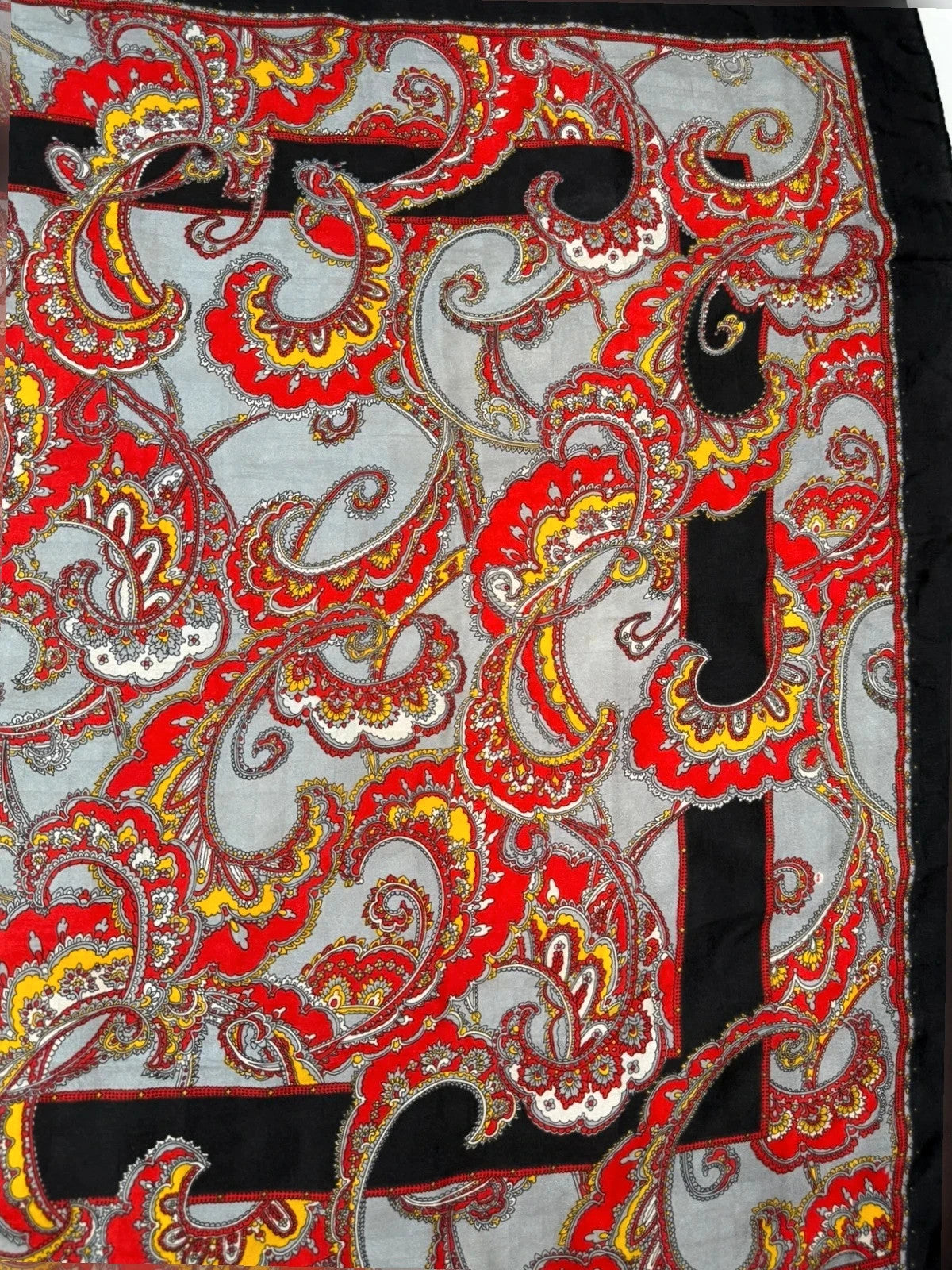 Foulard Gucci paisley rosso – Vintage