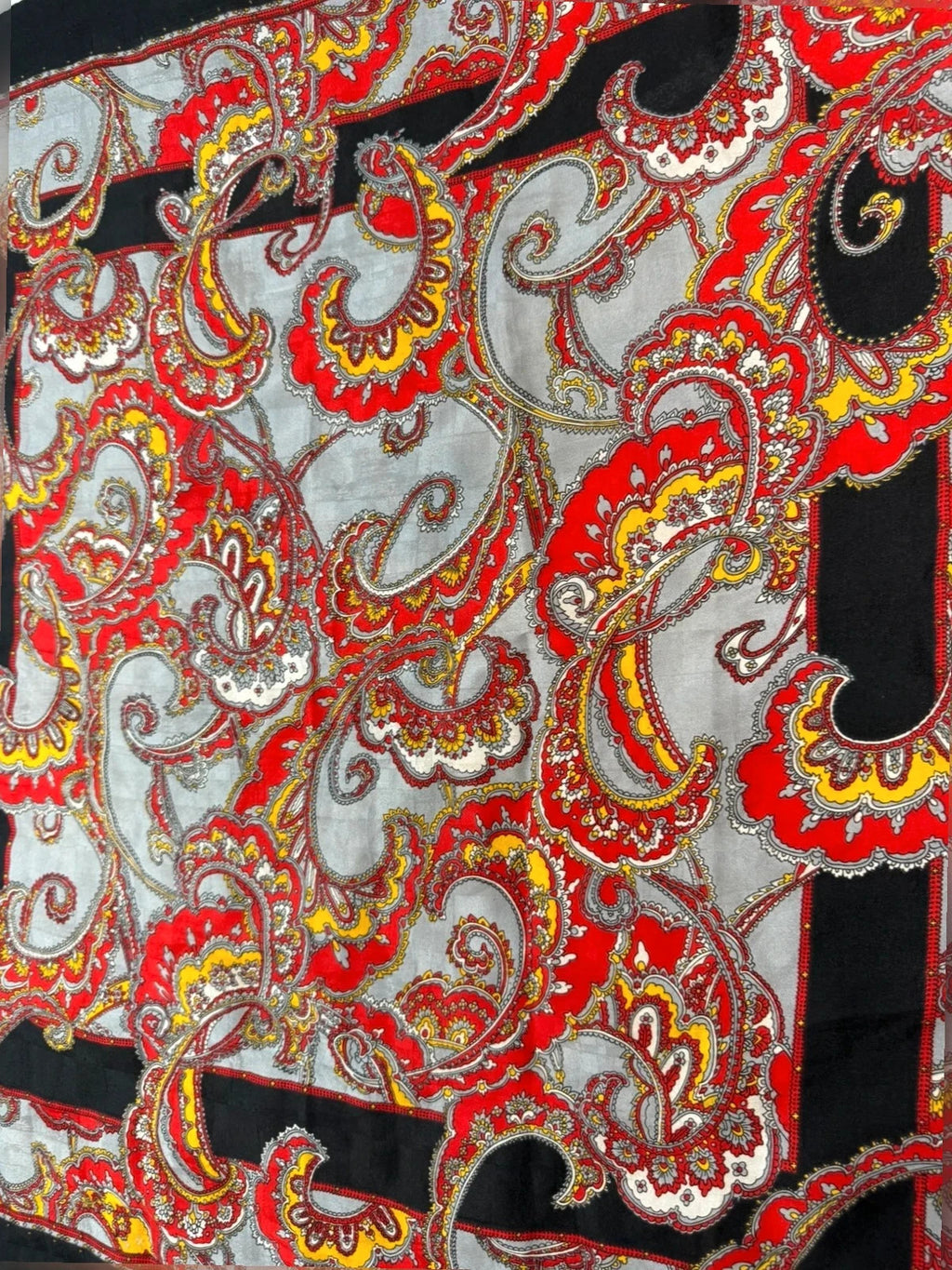 Foulard Gucci paisley rosso – Vintage