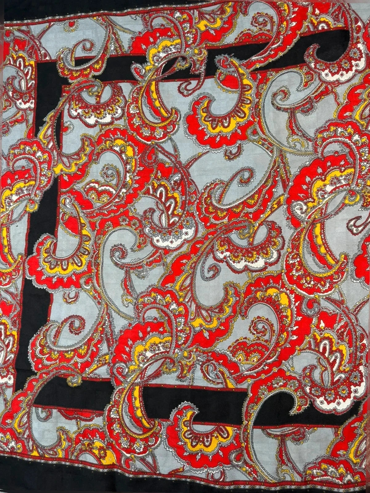 Foulard Gucci paisley rosso – Vintage