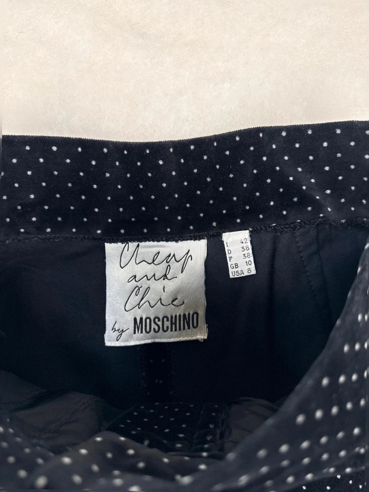 Shorts Moschino Cheap and Chic neri a pois – Donna Taglia M (IT 42)