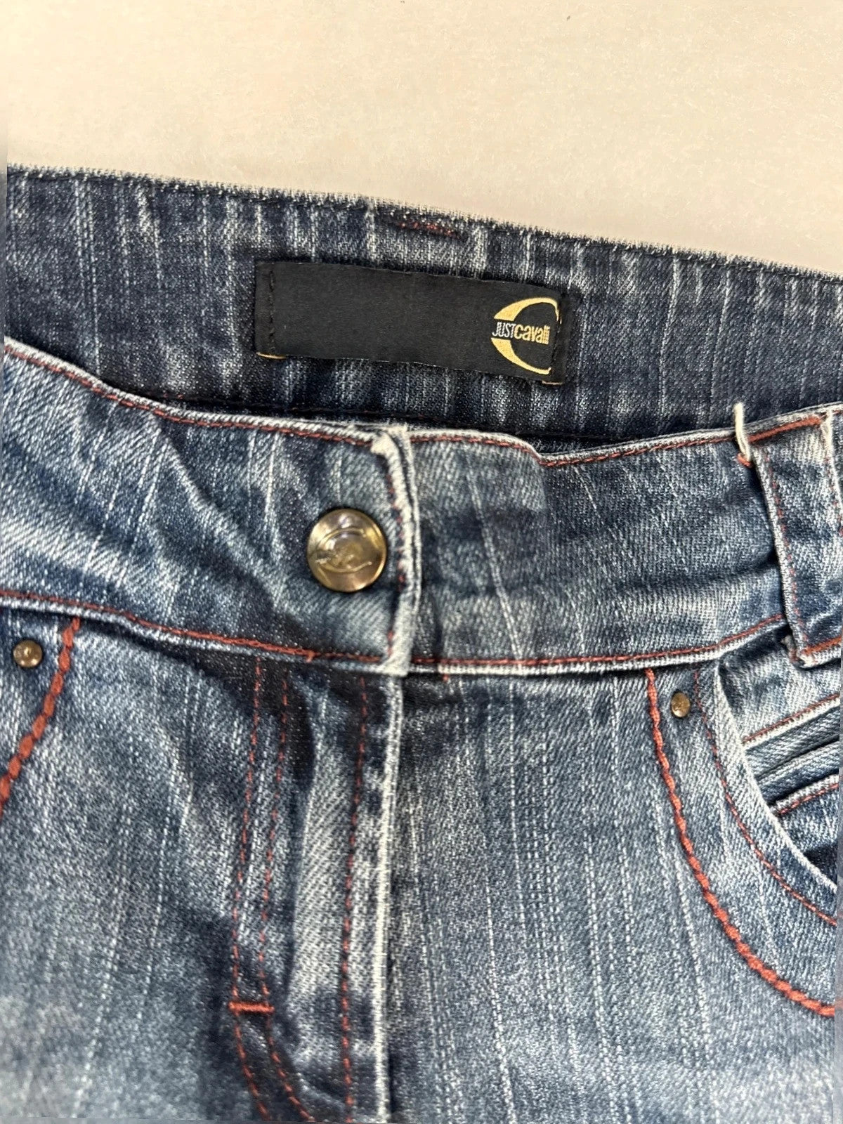Jeans Just Cavalli vita 27 cuciture a contrasto – Donna Taglia M (IT 42)