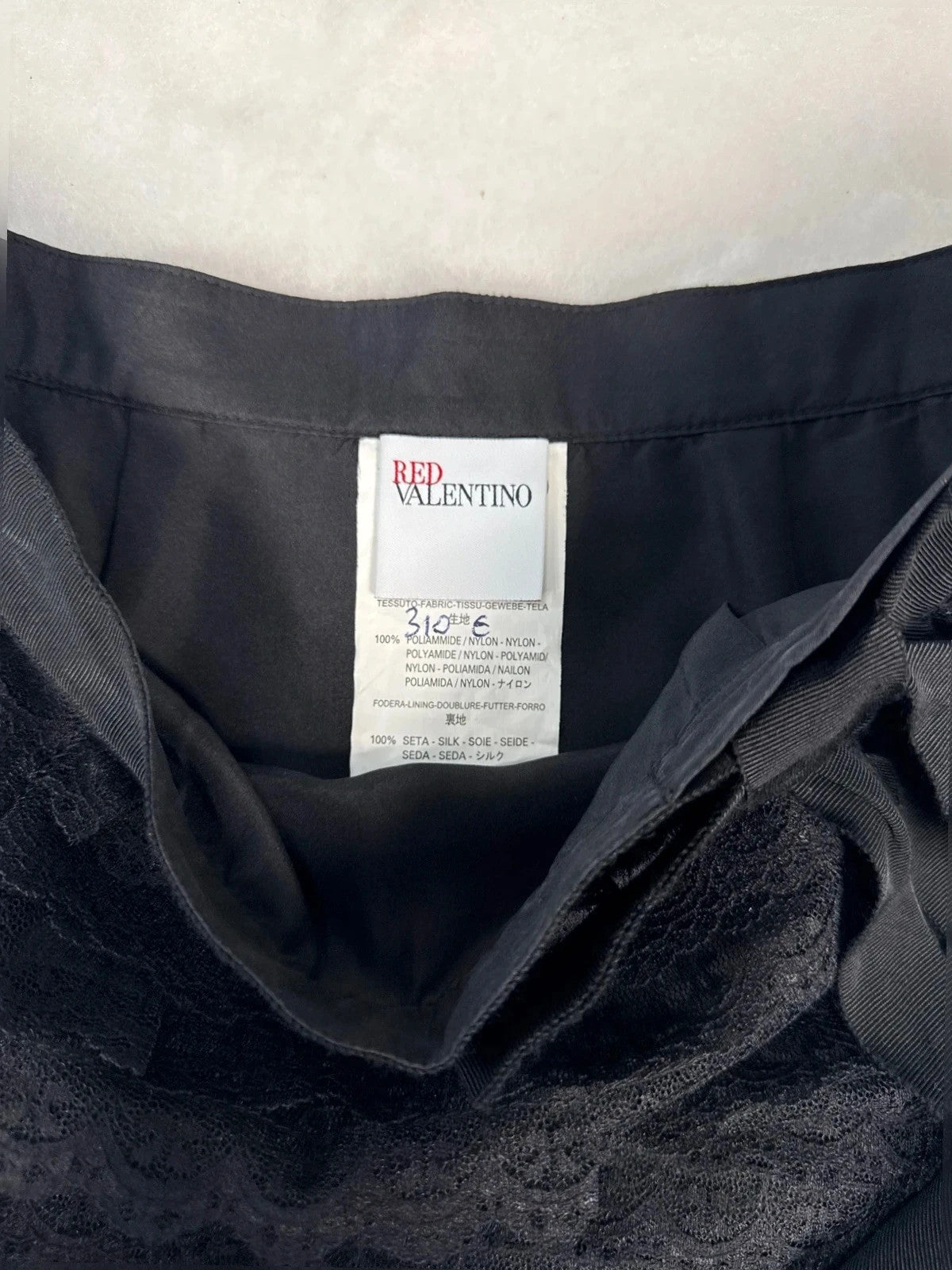 Gonna Red Valentino in pizzo nero – Donna Taglia XS (IT 38)