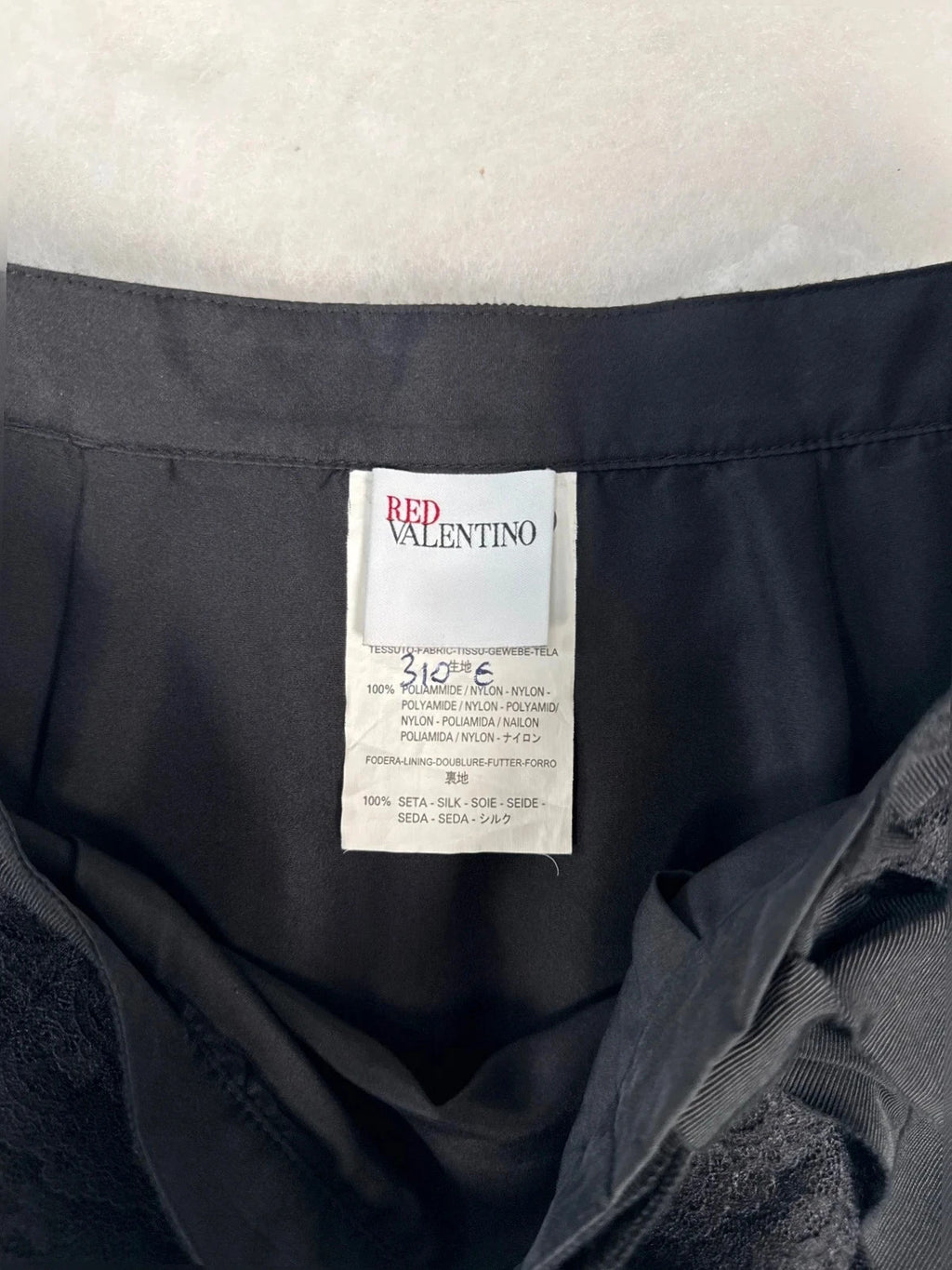 Gonna Red Valentino in pizzo nero – Donna Taglia XS (IT 38)