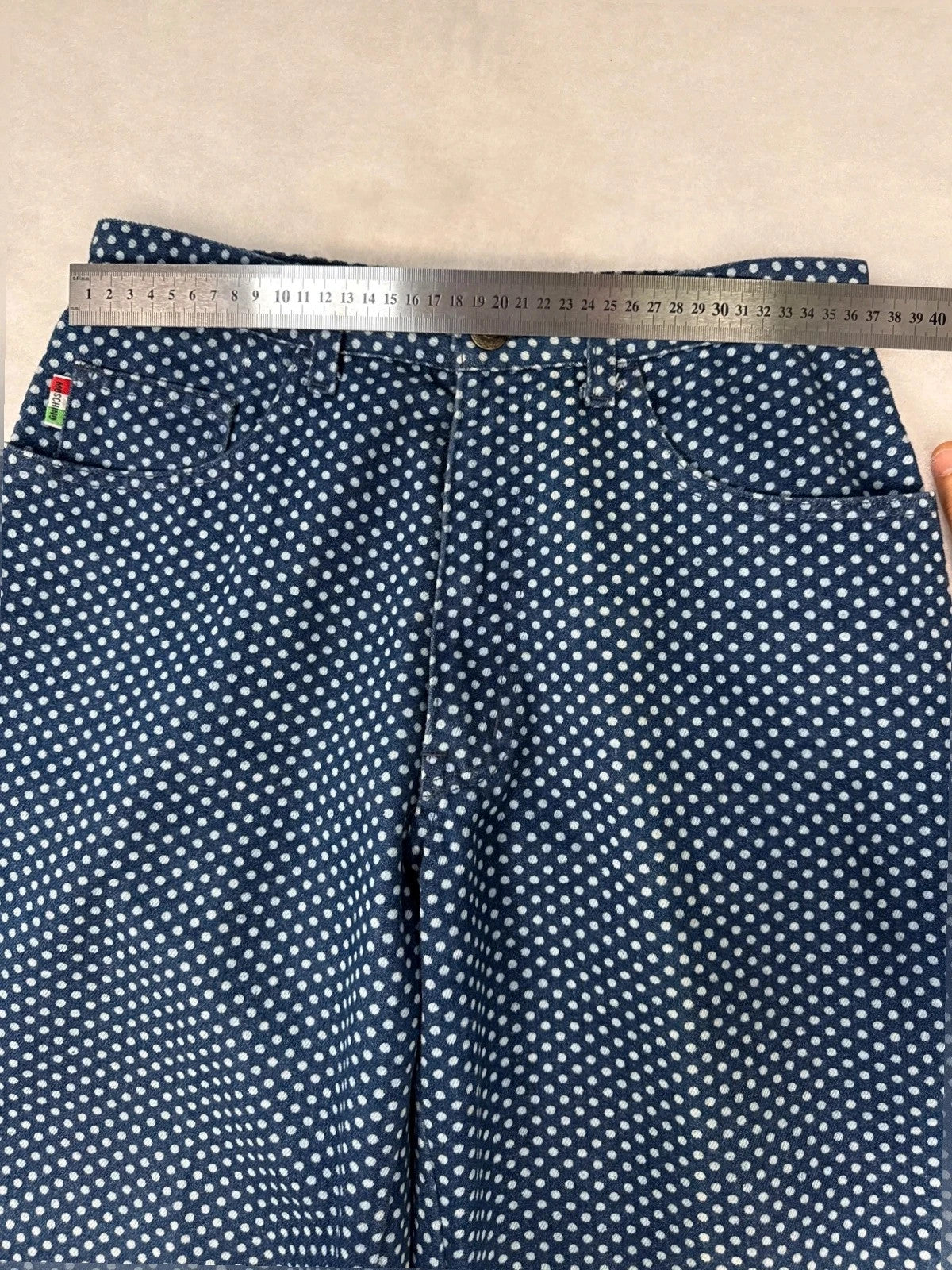 Pantaloni Moschino blu navy a pois – Donna Taglia XXS (IT 36)