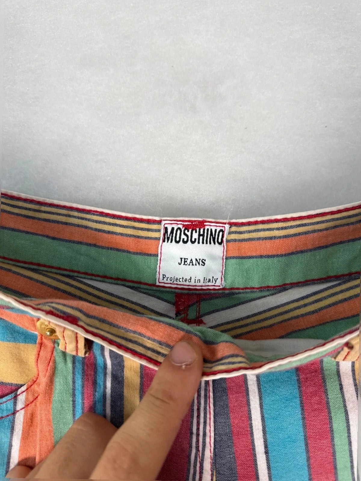 Pantaloni Moschino a righe multicolor – Donna Taglia XS