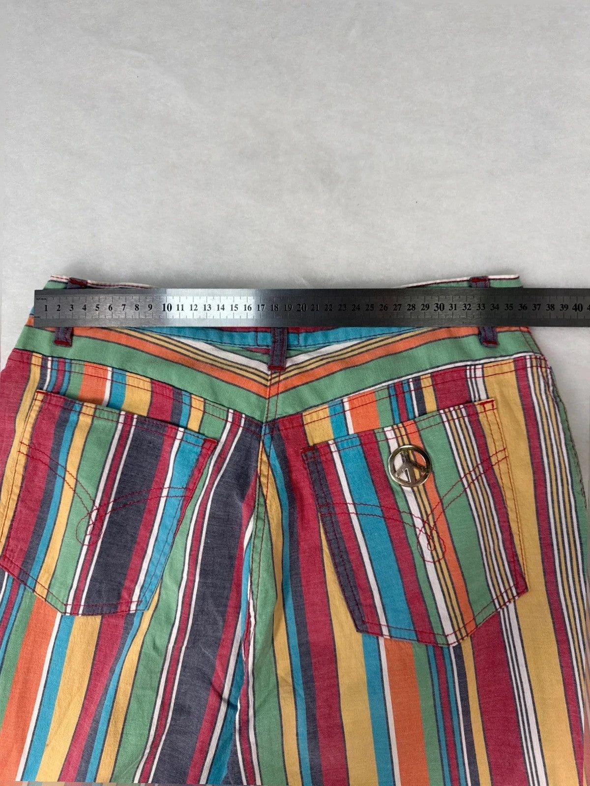 Pantaloni Moschino a righe multicolor – Donna Taglia XS