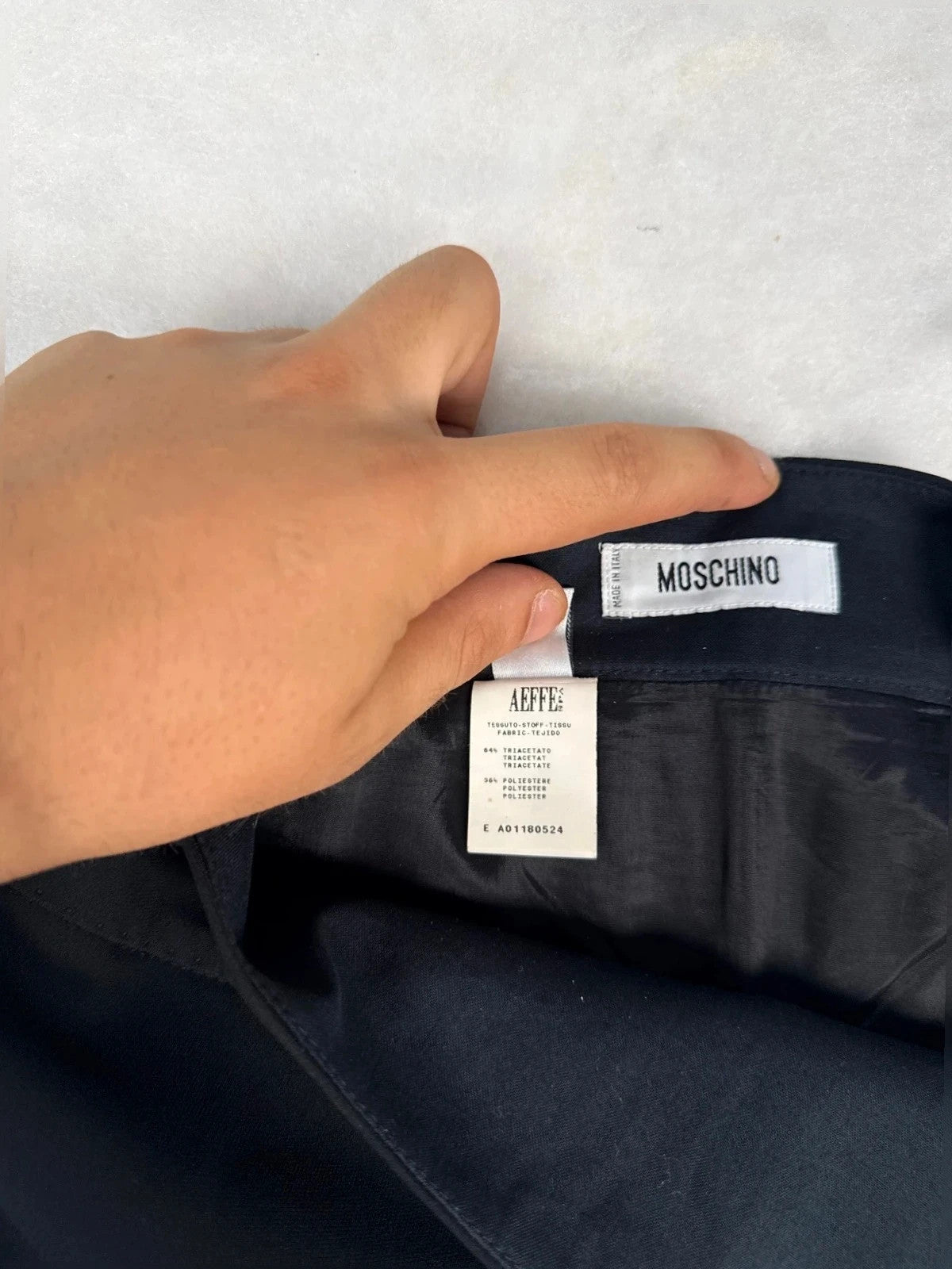 Gonna Moschino blu navy – Donna Taglia XL (IT 46)