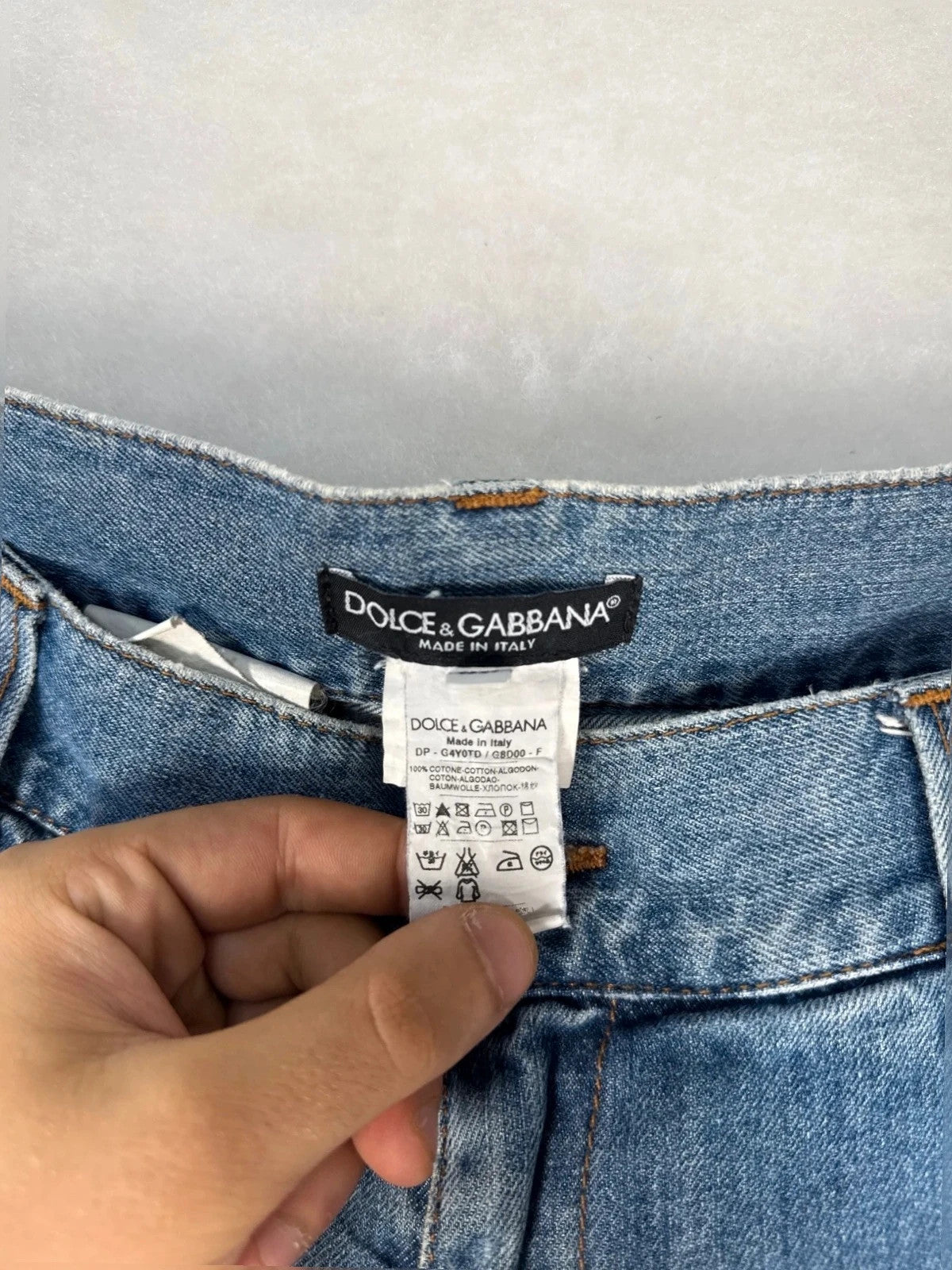 Jeans Dolce & Gabbana delavé Y2K – Uomo Taglia IT 50 (W40)