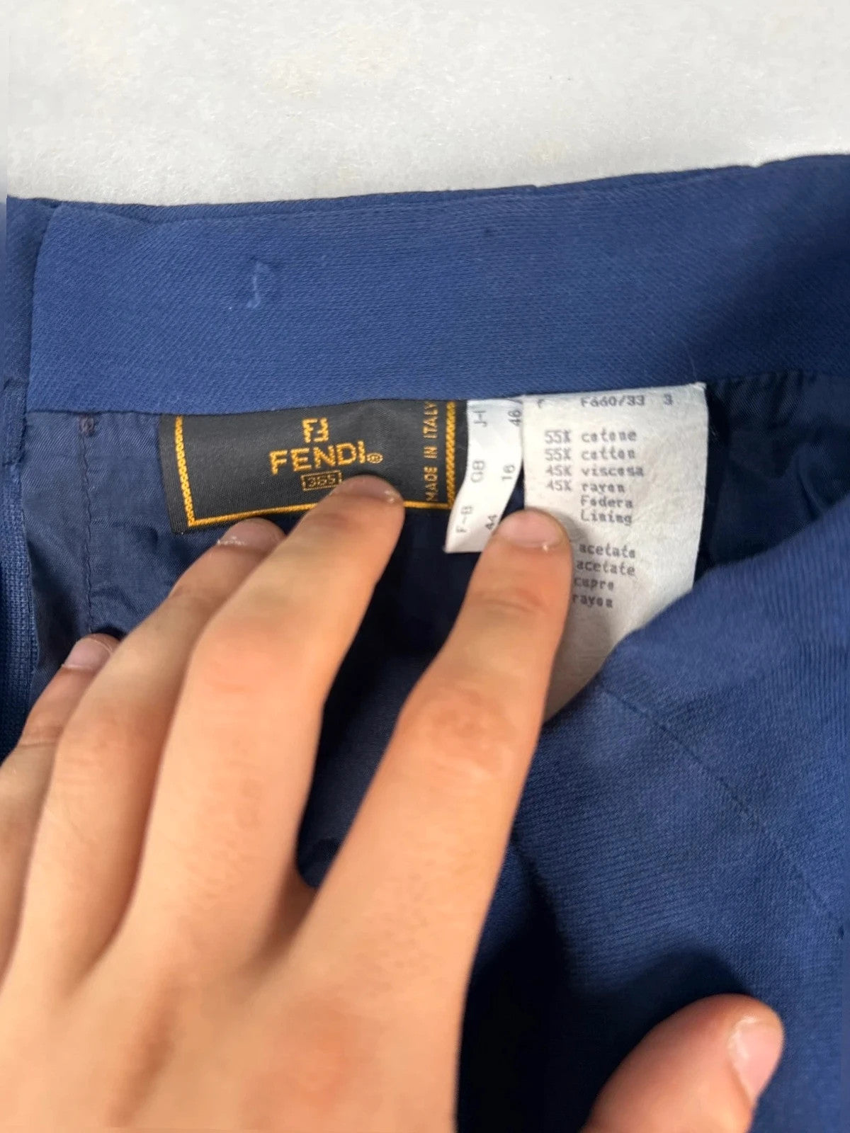 Gonna Fendi blu – Donna Taglia XL (IT 46)