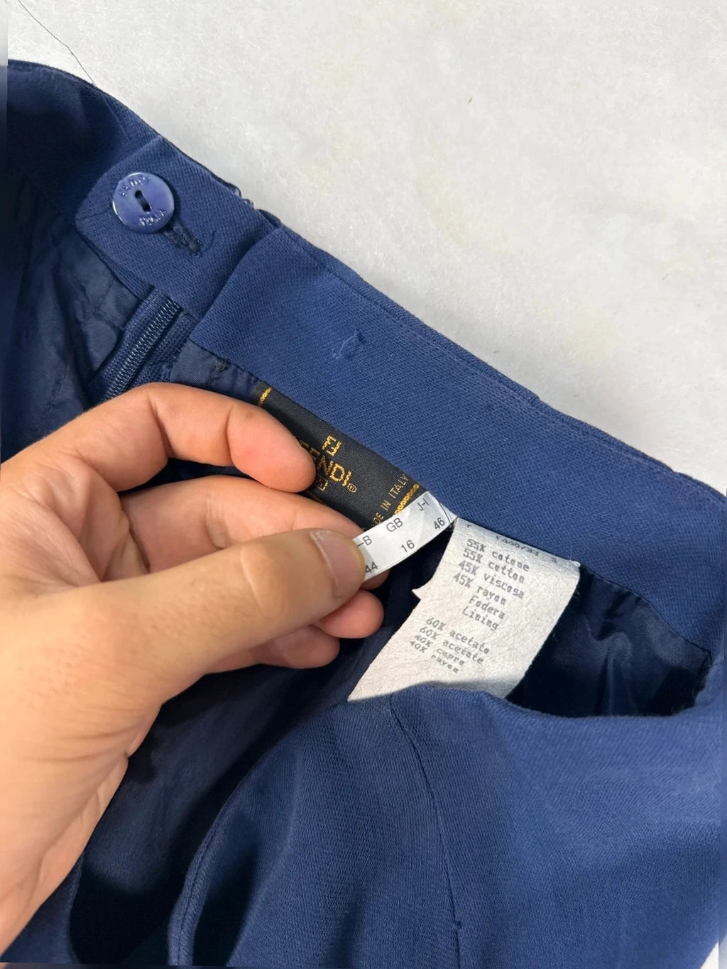 Gonna Fendi blu – Donna Taglia XL (IT 46)