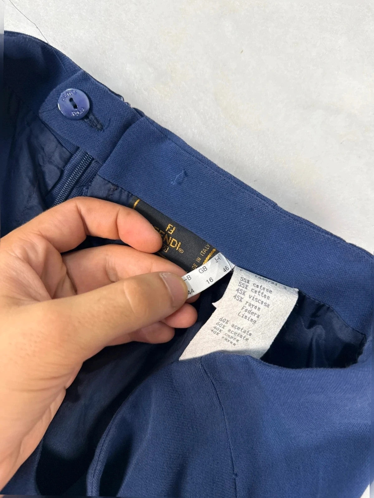 Gonna Fendi blu – Donna Taglia XL (IT 46)