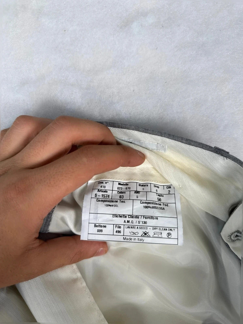 Pantaloni Alexander McQueen grigi – Uomo Taglia IT 50 (W40)