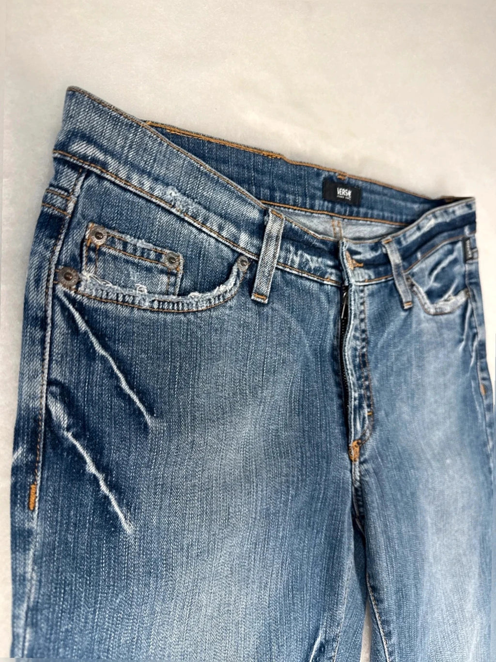Jeans capri Versace Jeans Couture delavé Y2K – Donna Taglia XL (IT 46)