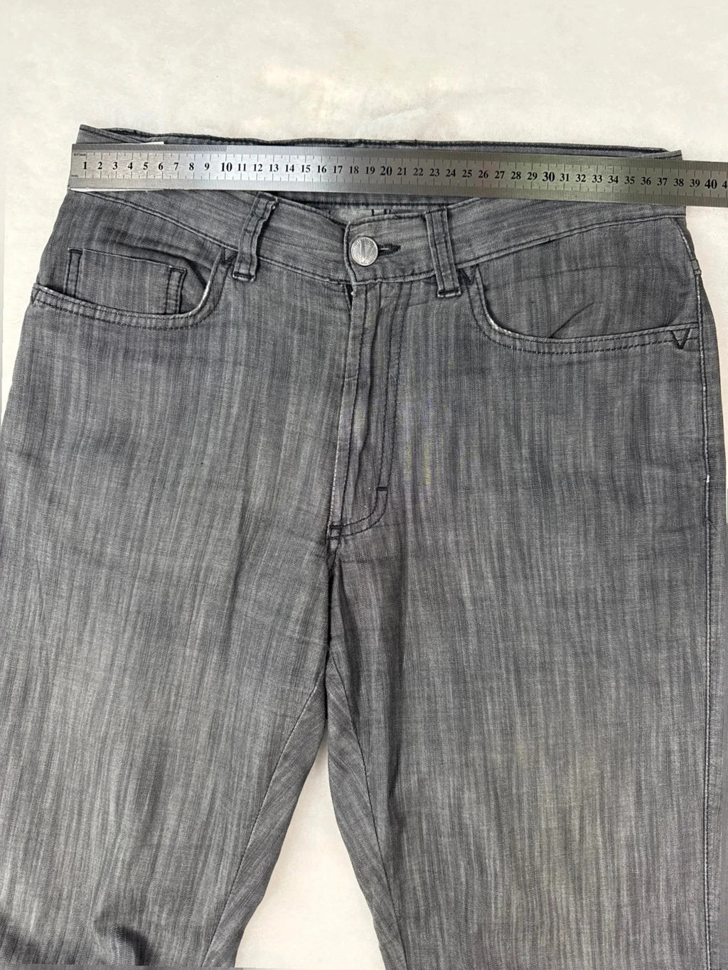 Pantaloni Versace Collection grigi – Donna Taglia IT 38 (W29)