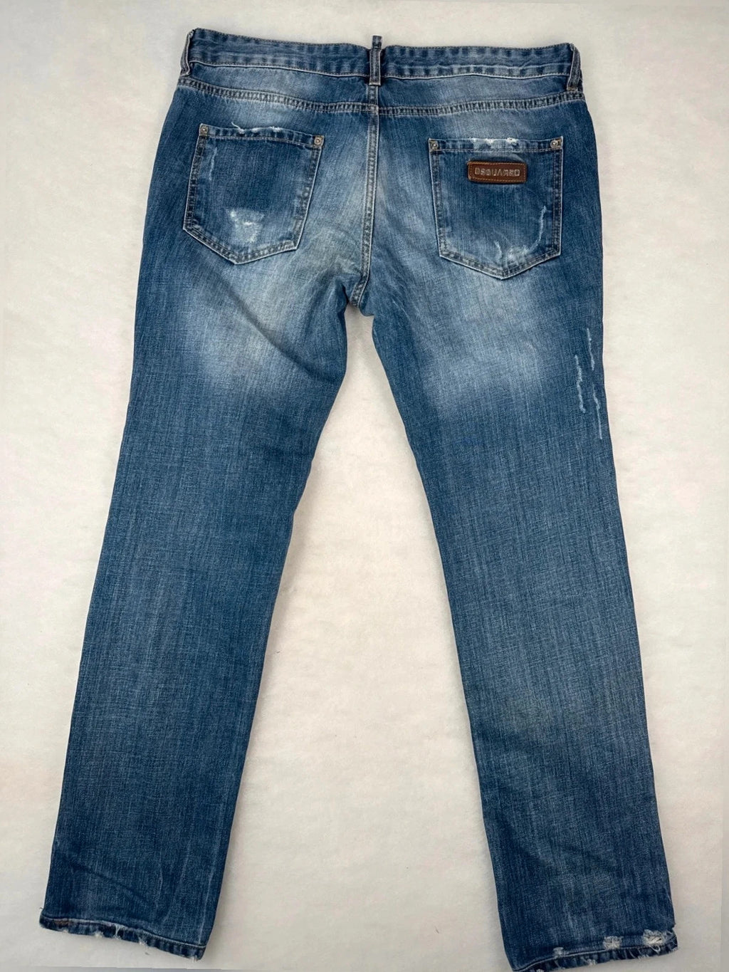 Jeans Dsquared2 strappati denim chiaro – Uomo Taglia 38