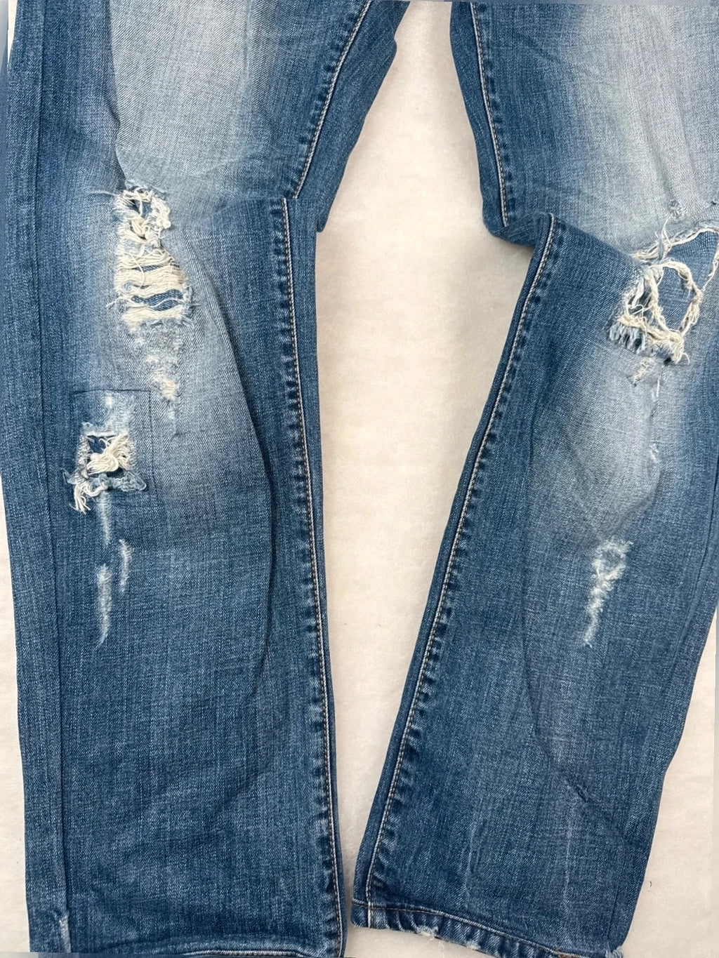 Jeans Dsquared2 strappati denim chiaro – Uomo Taglia 38