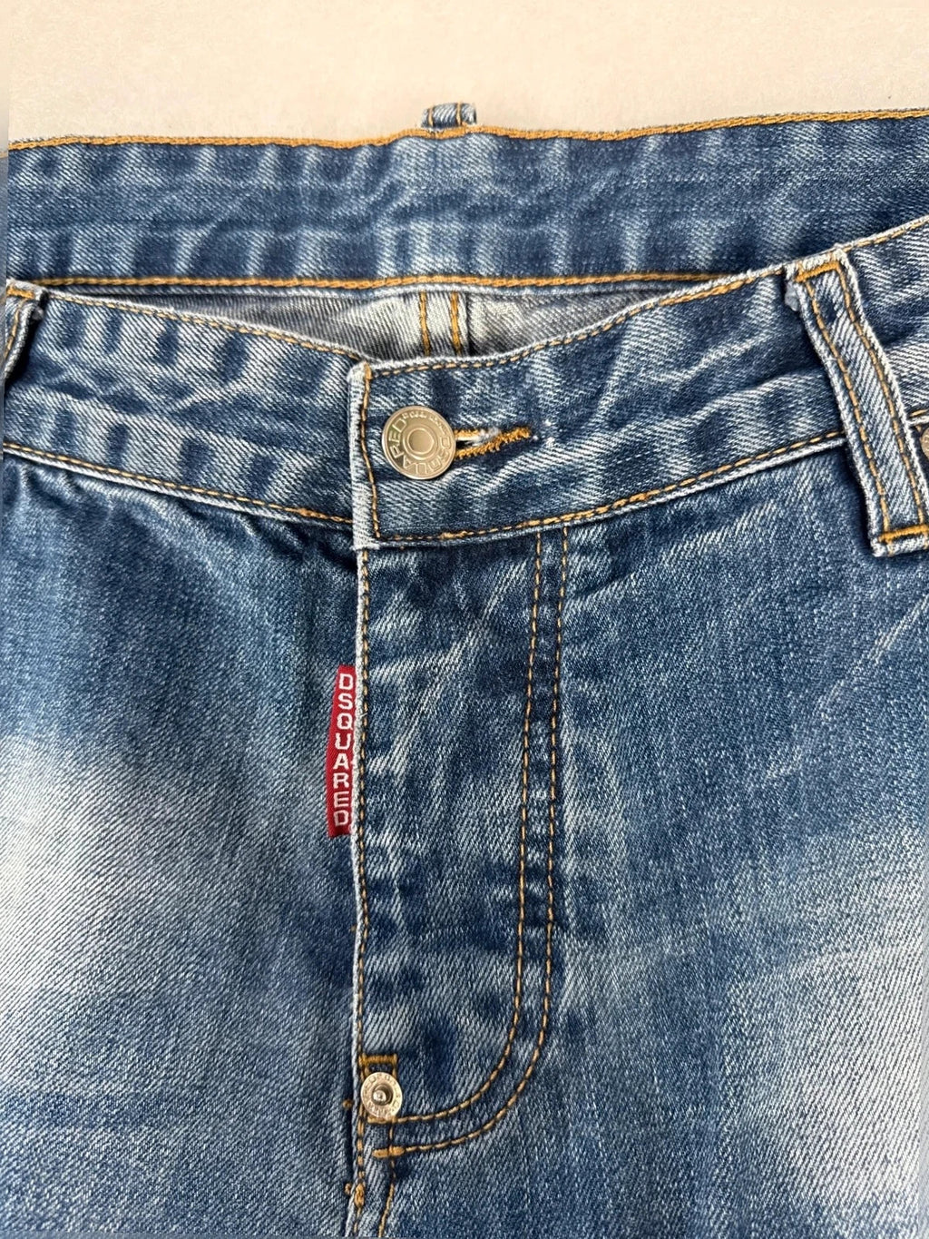 Jeans Dsquared2 strappati denim chiaro – Uomo Taglia 38