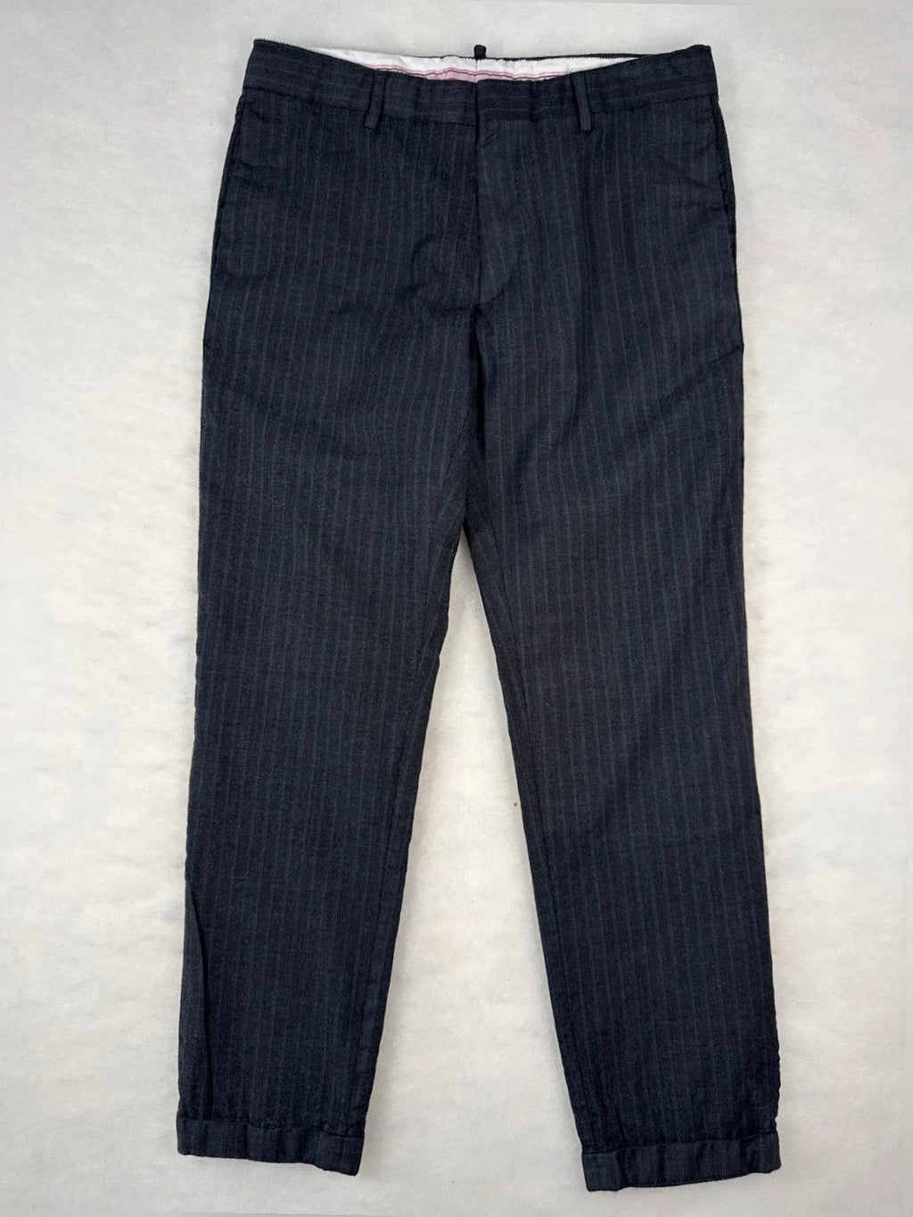 Pantaloni Dsquared2 gessati – Uomo Taglia IT 48 (W38)